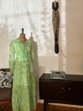 Green 70s Organza Vintage Dress