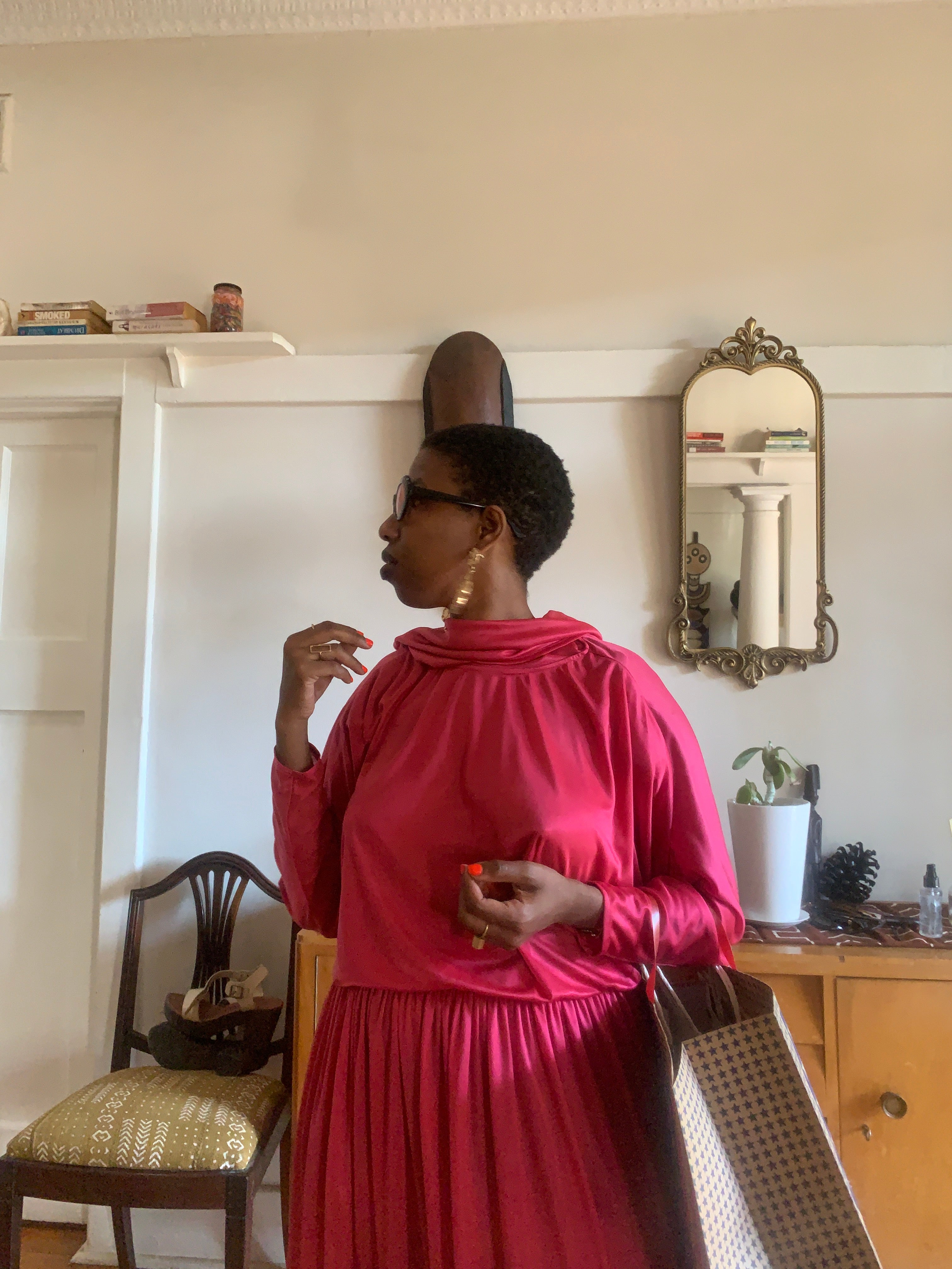 Cerise Pink Vintage Dress