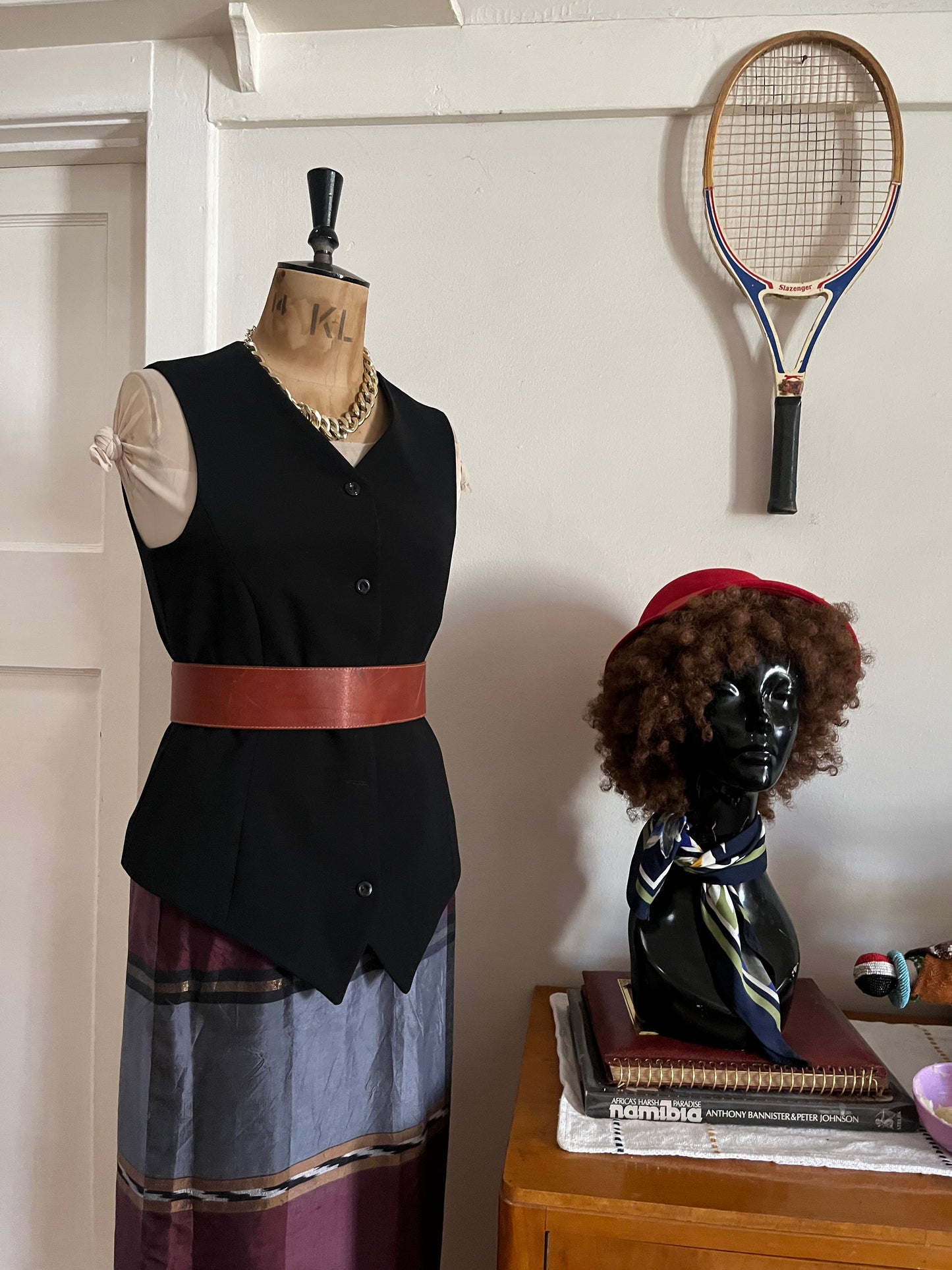 Vintage Black Waistcoat