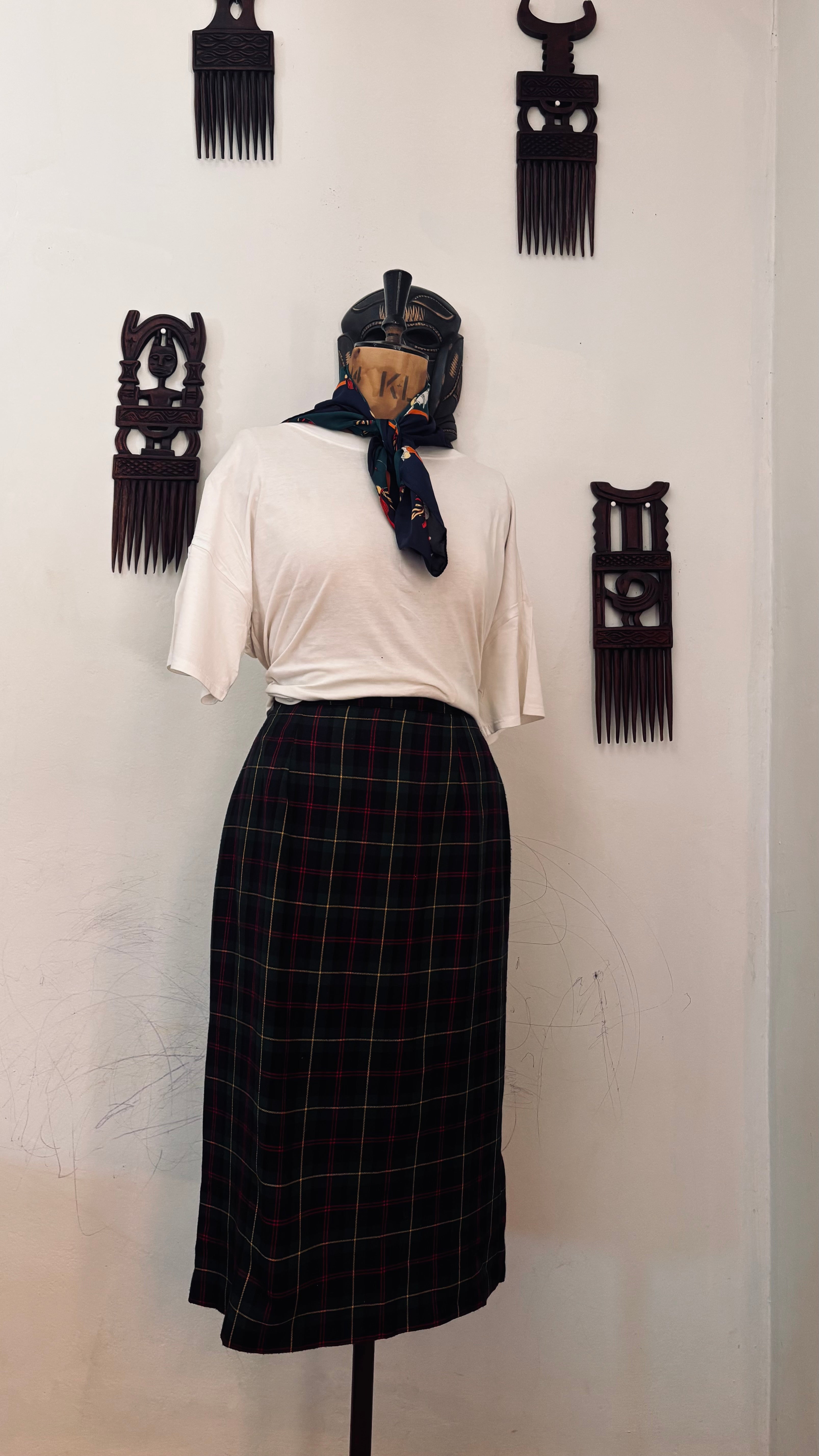 Scotch High Waist Pencil Skirt