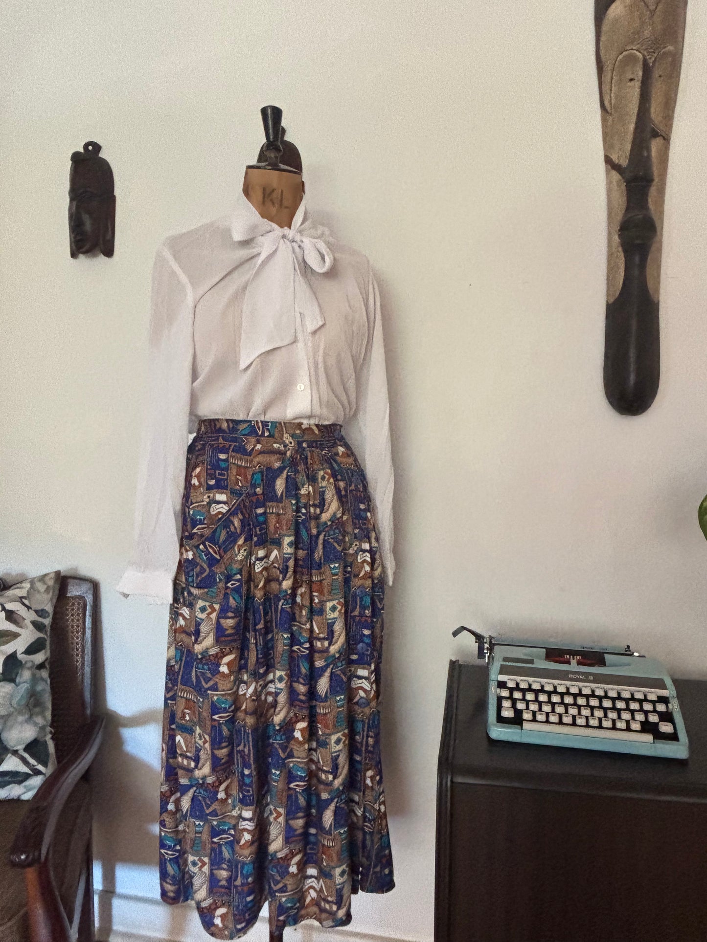 Chiffon Pussybow Vintage Blouse