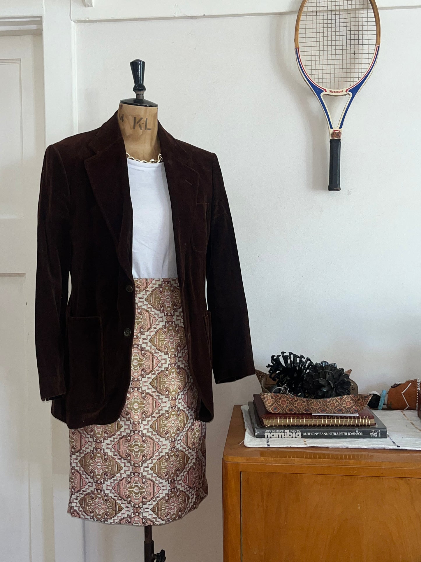 Brown Velvet Vintage Blazer