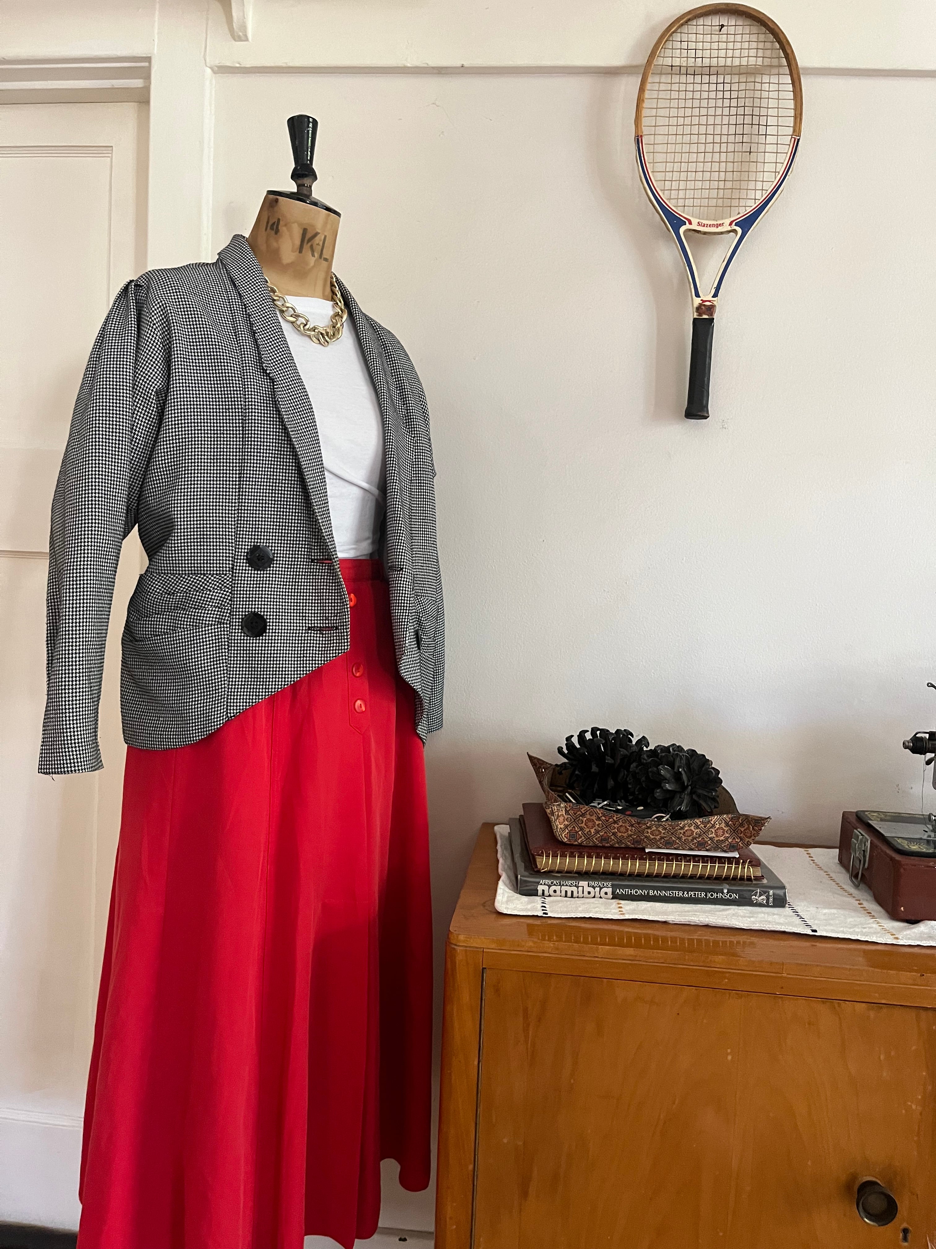 80s Houndstooth Vintage Blazer