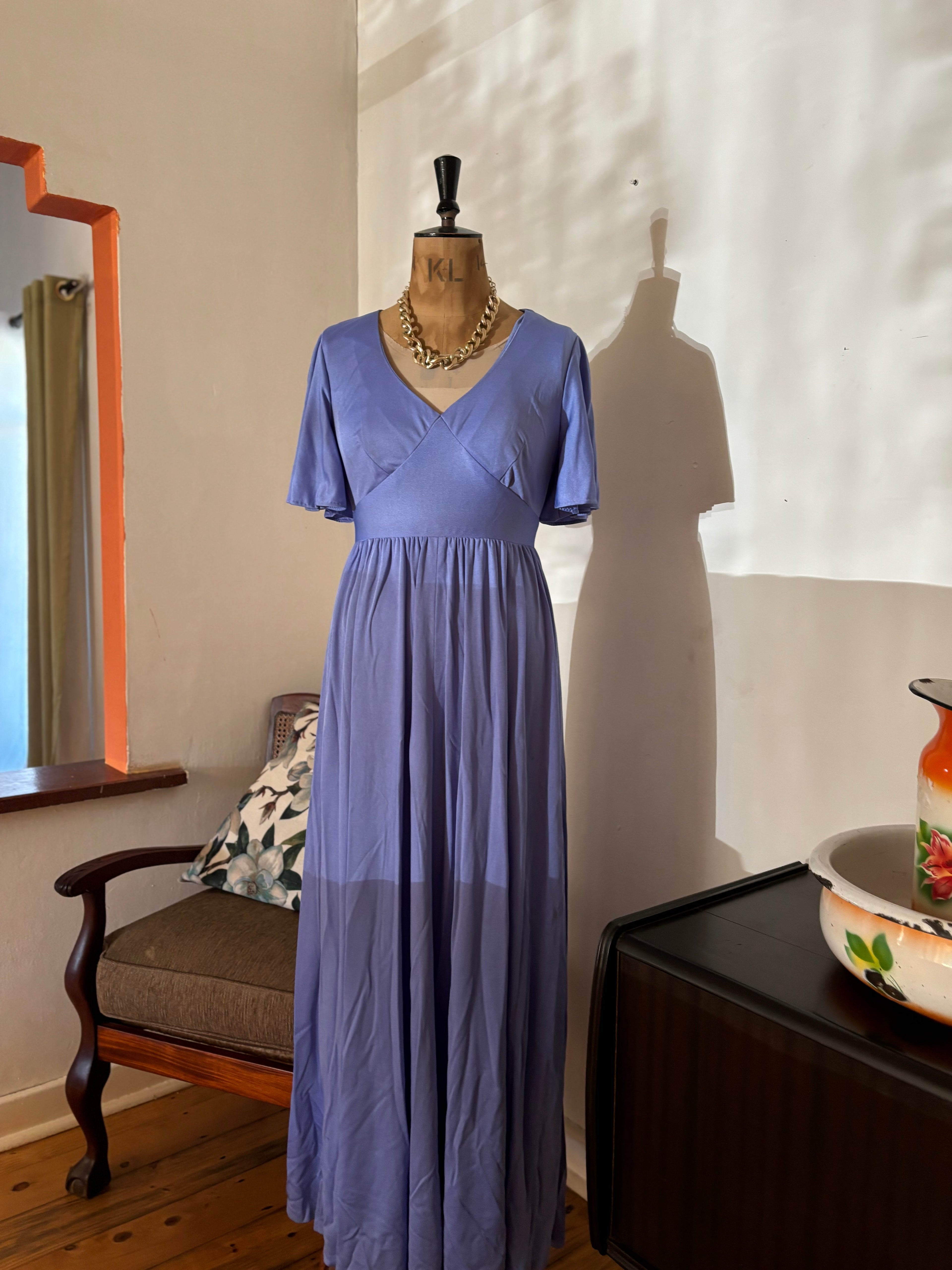 Purple Vintage Maxi Dress