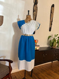 Blue & White Polkadot