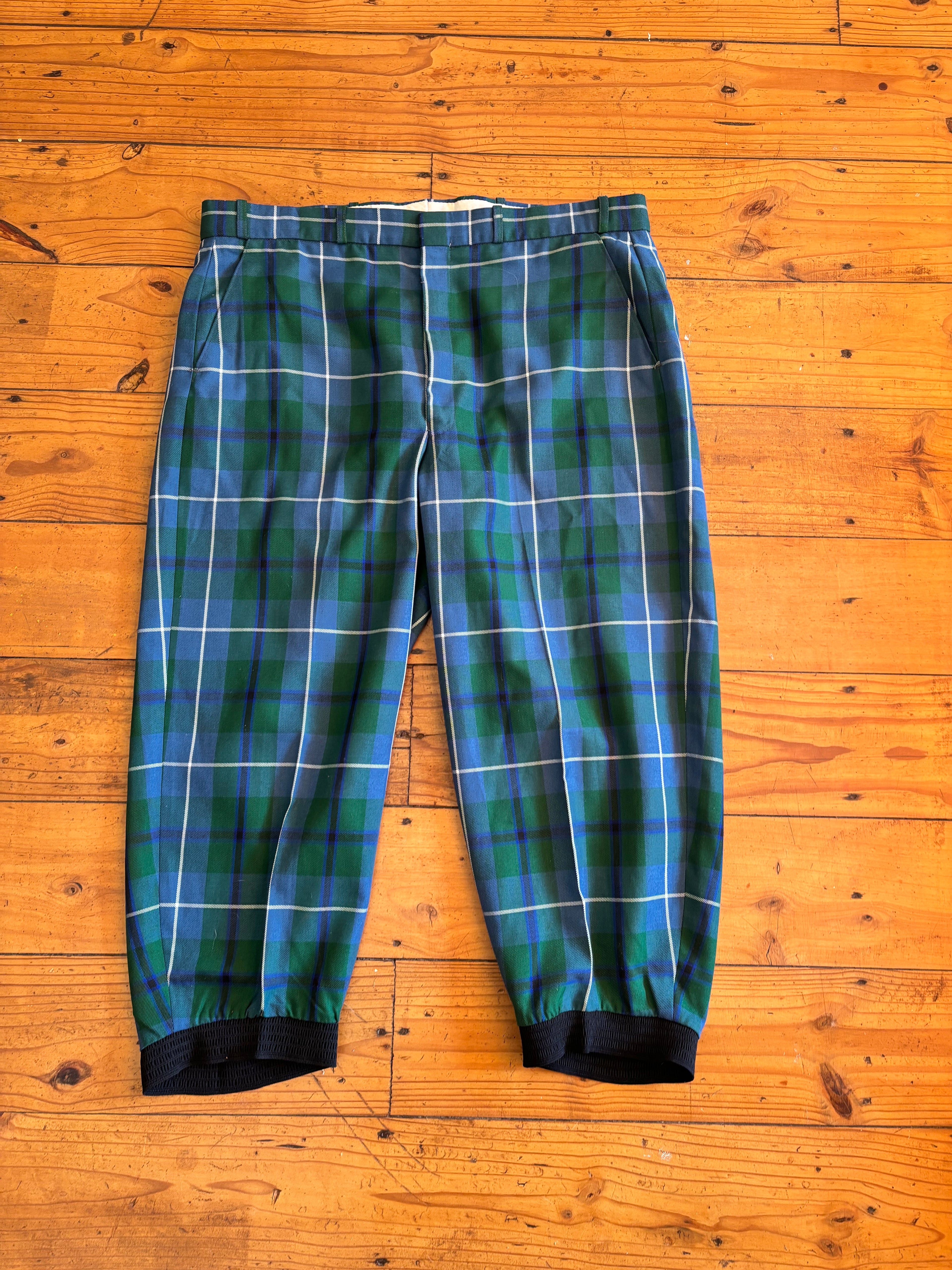 Vintage Plaid Balloon Pants