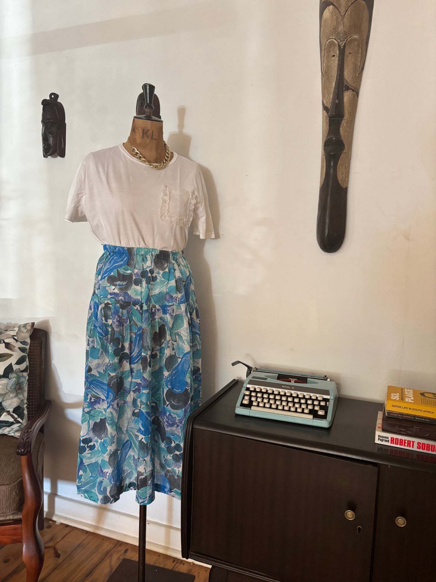 Blue Floral Vintage Summer Set