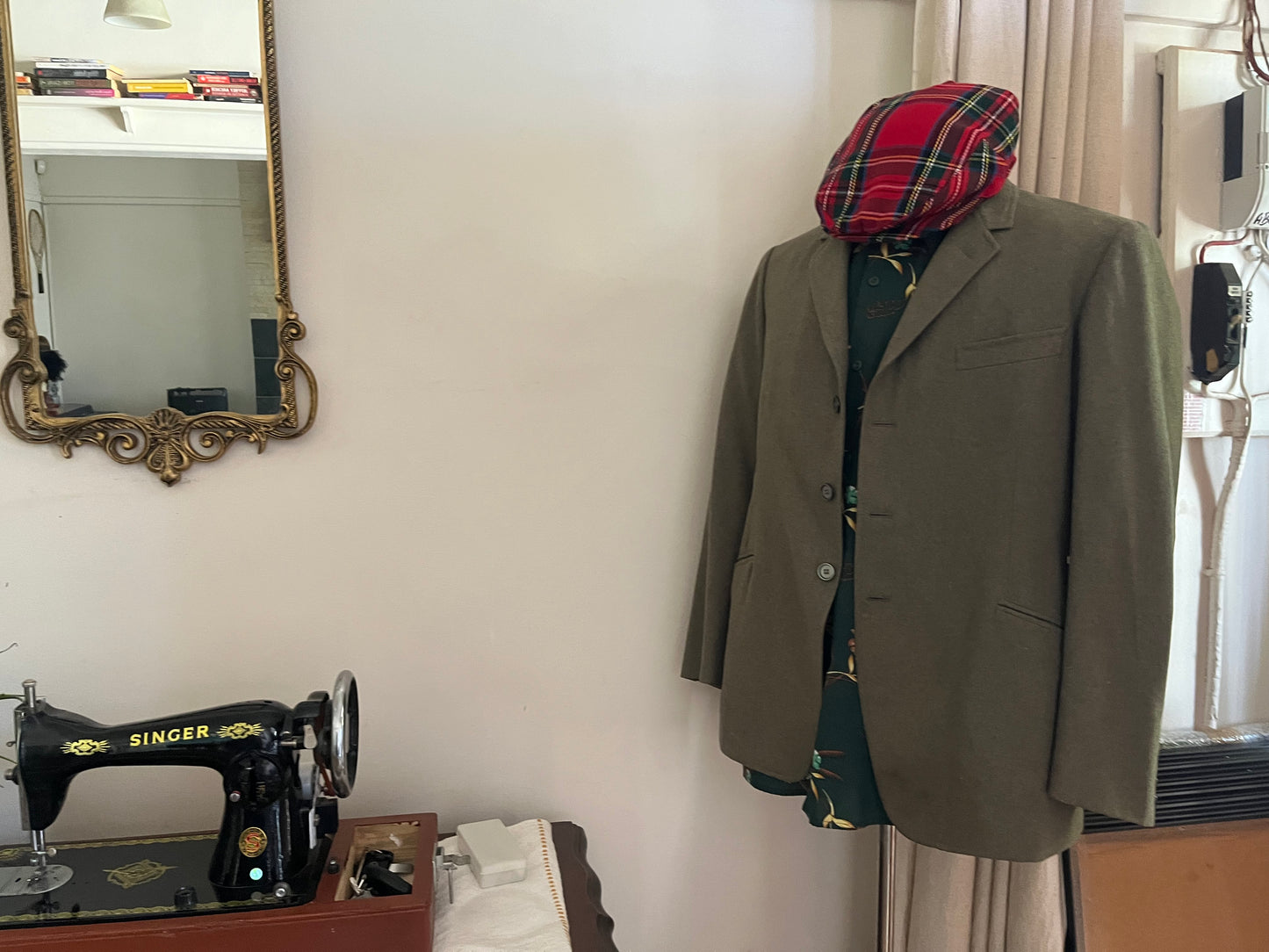 Green Wool Suit Blazer