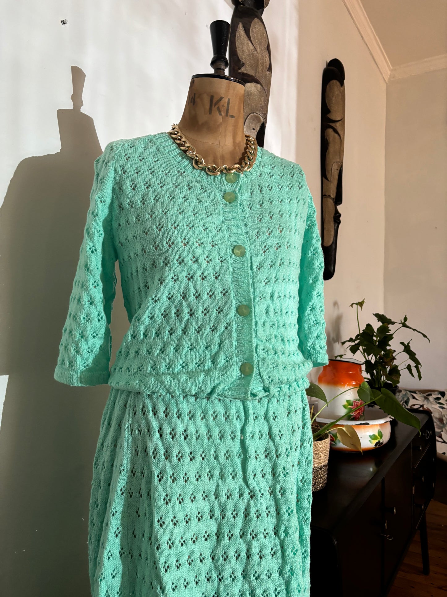 Hand Knitted Vintage Set