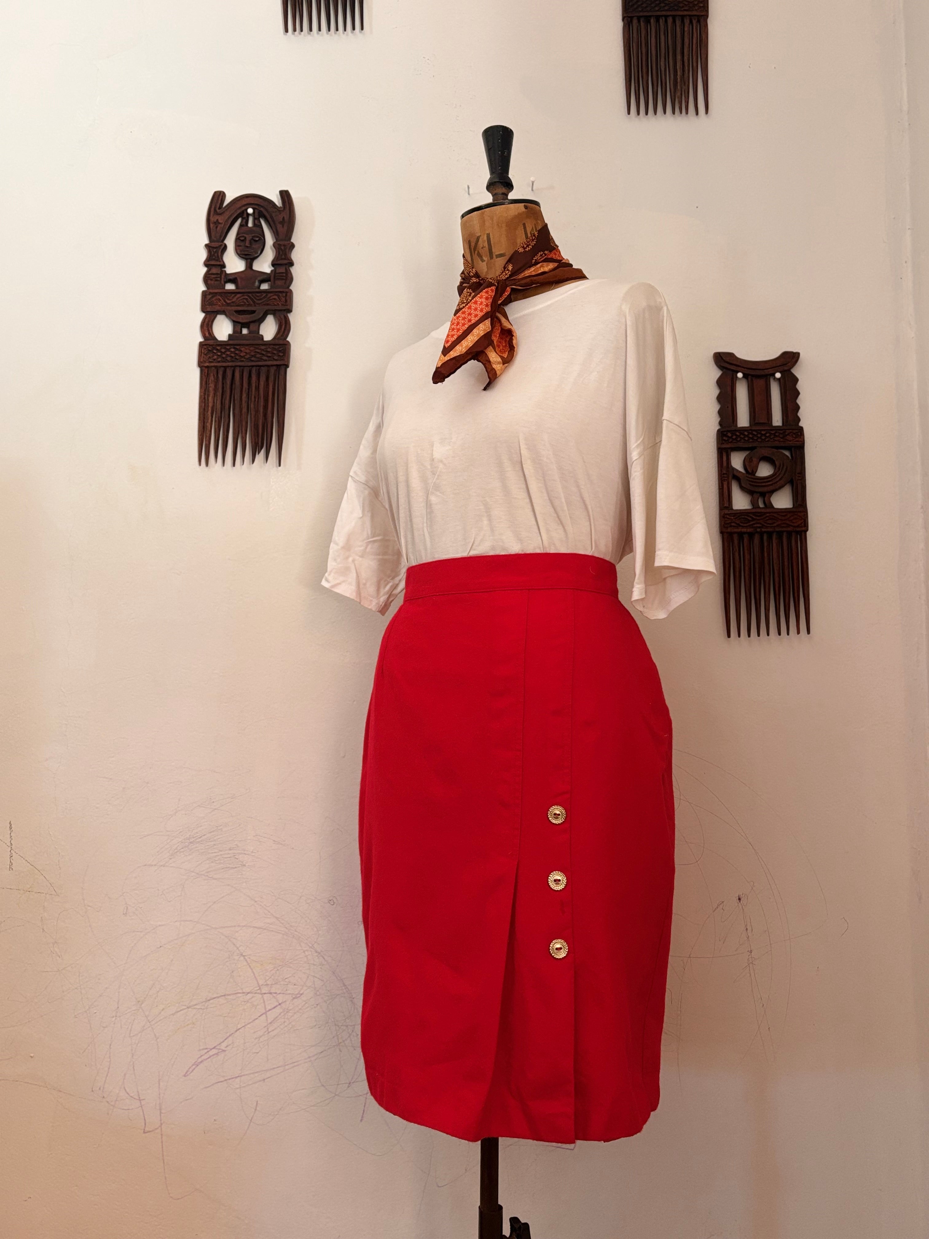 Giorgio Wool Vintage Pencil Skirt