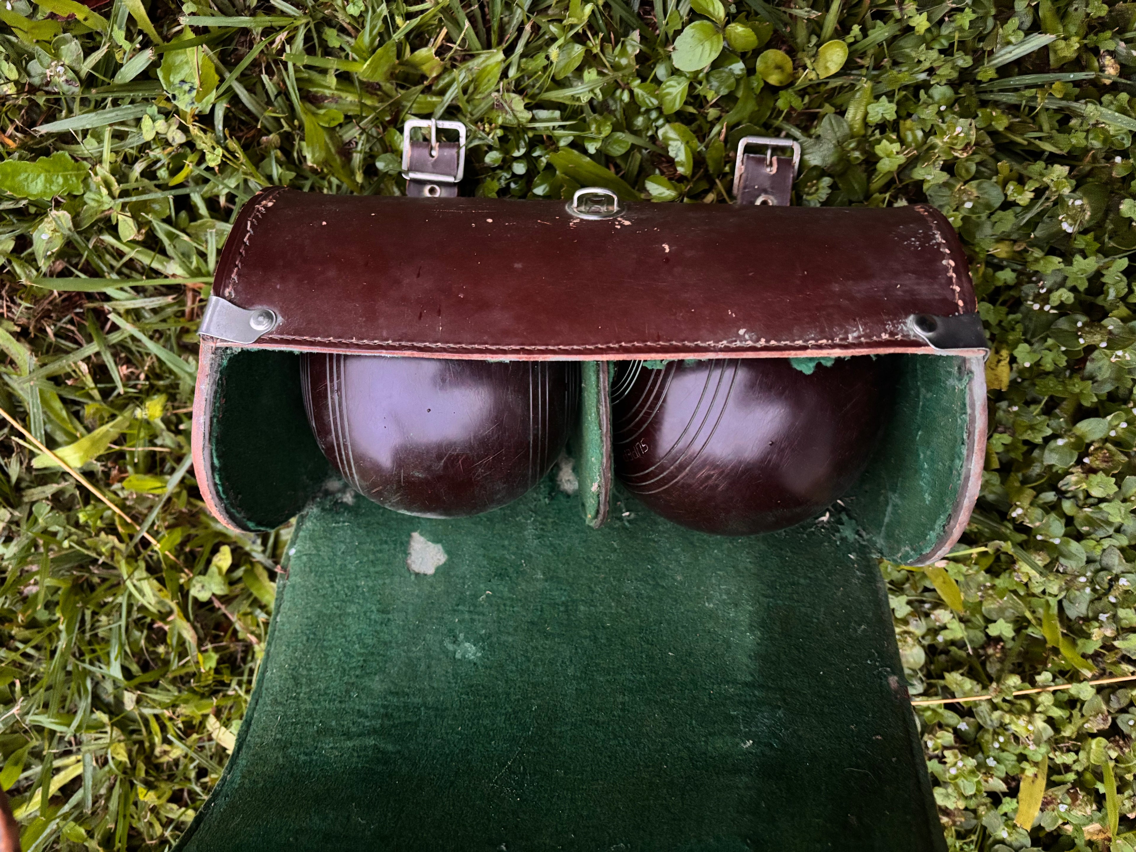 Vintage Lawn Bowl Set