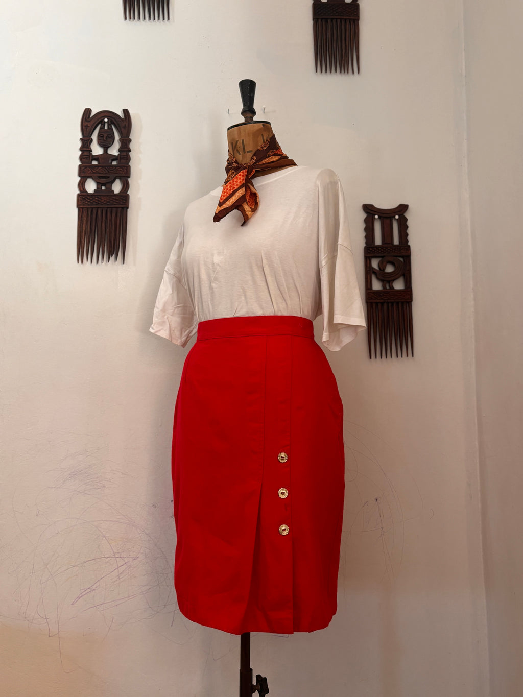 Giorgio Wool Vintage Pencil Skirt