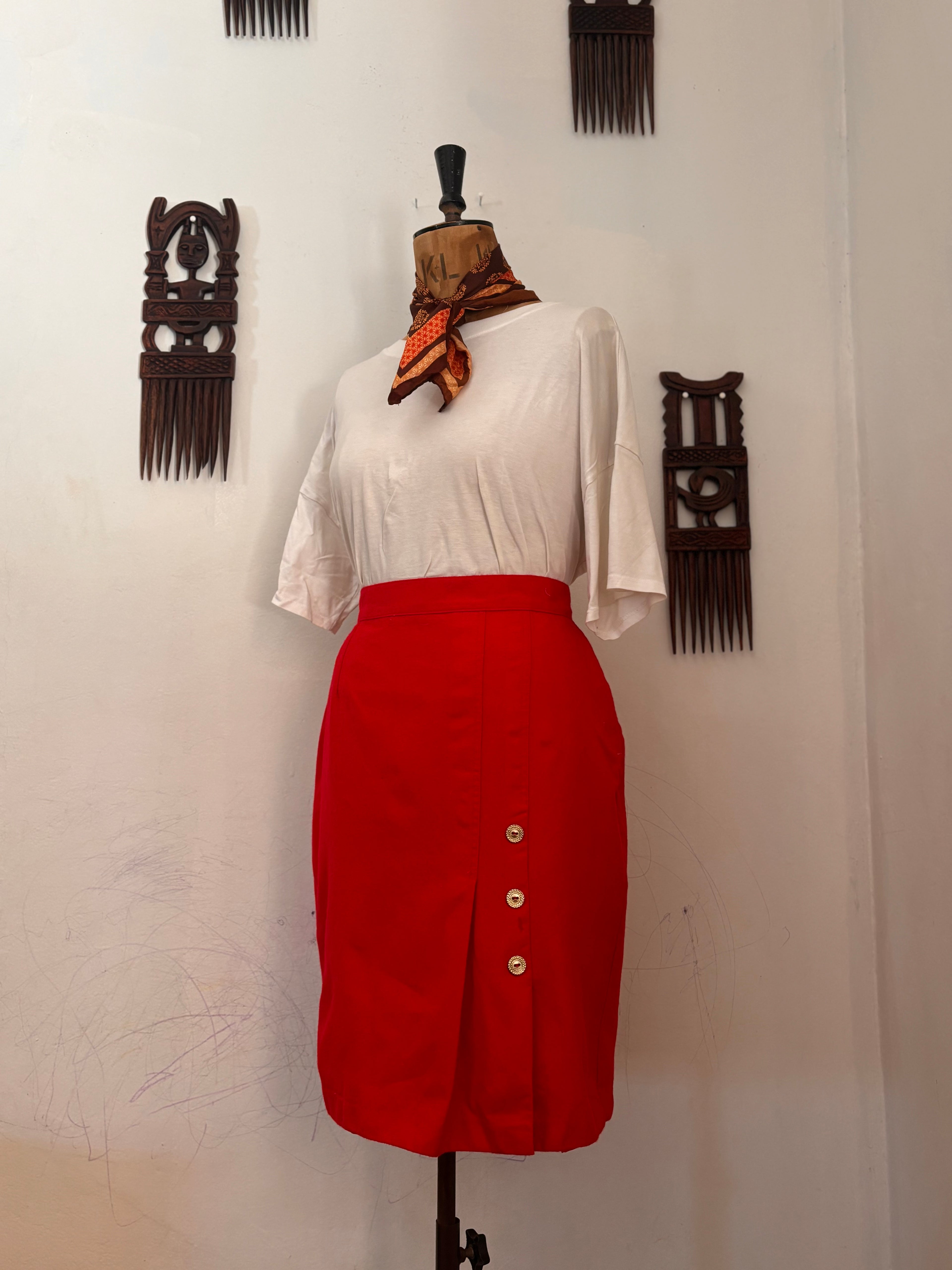 Giorgio Wool Vintage Pencil Skirt