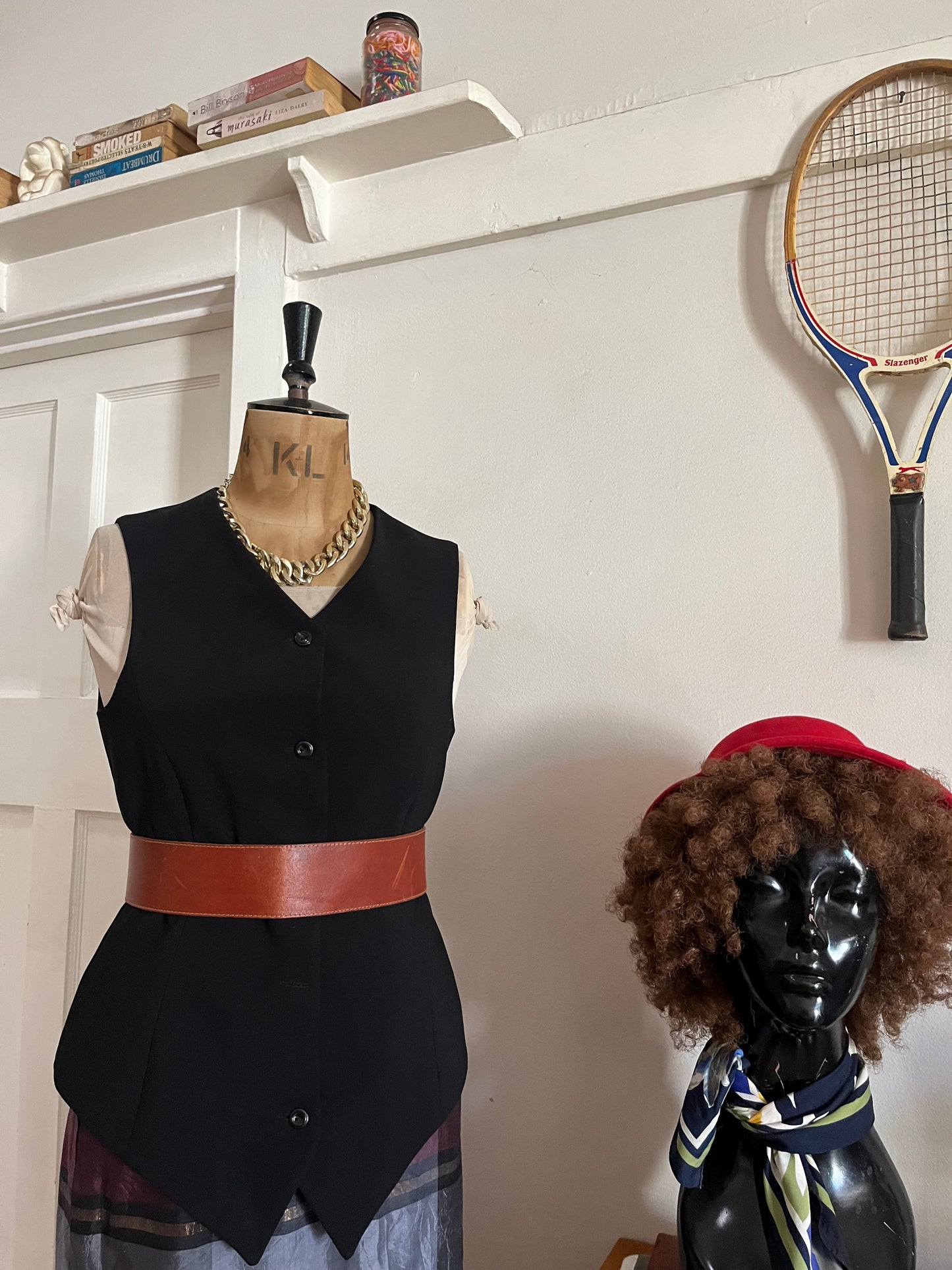 Vintage Black Waistcoat