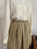 A-Line Vintage Gold Skirt