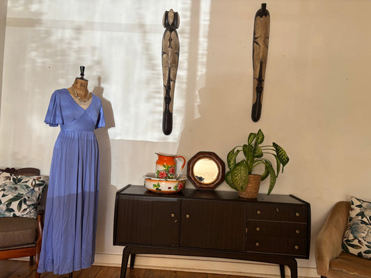 Purple Vintage Maxi Dress