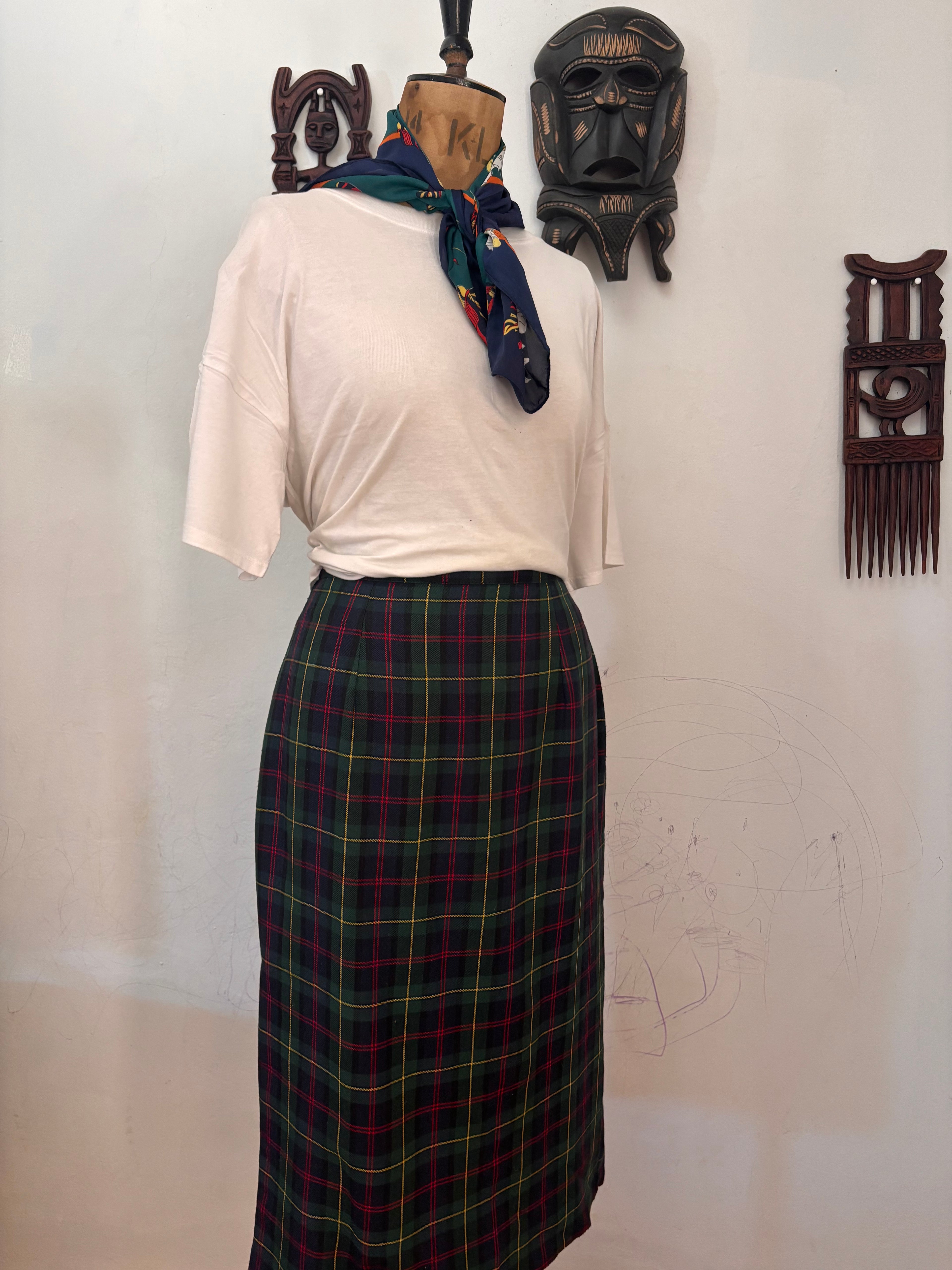 Scotch High Waist Pencil Skirt