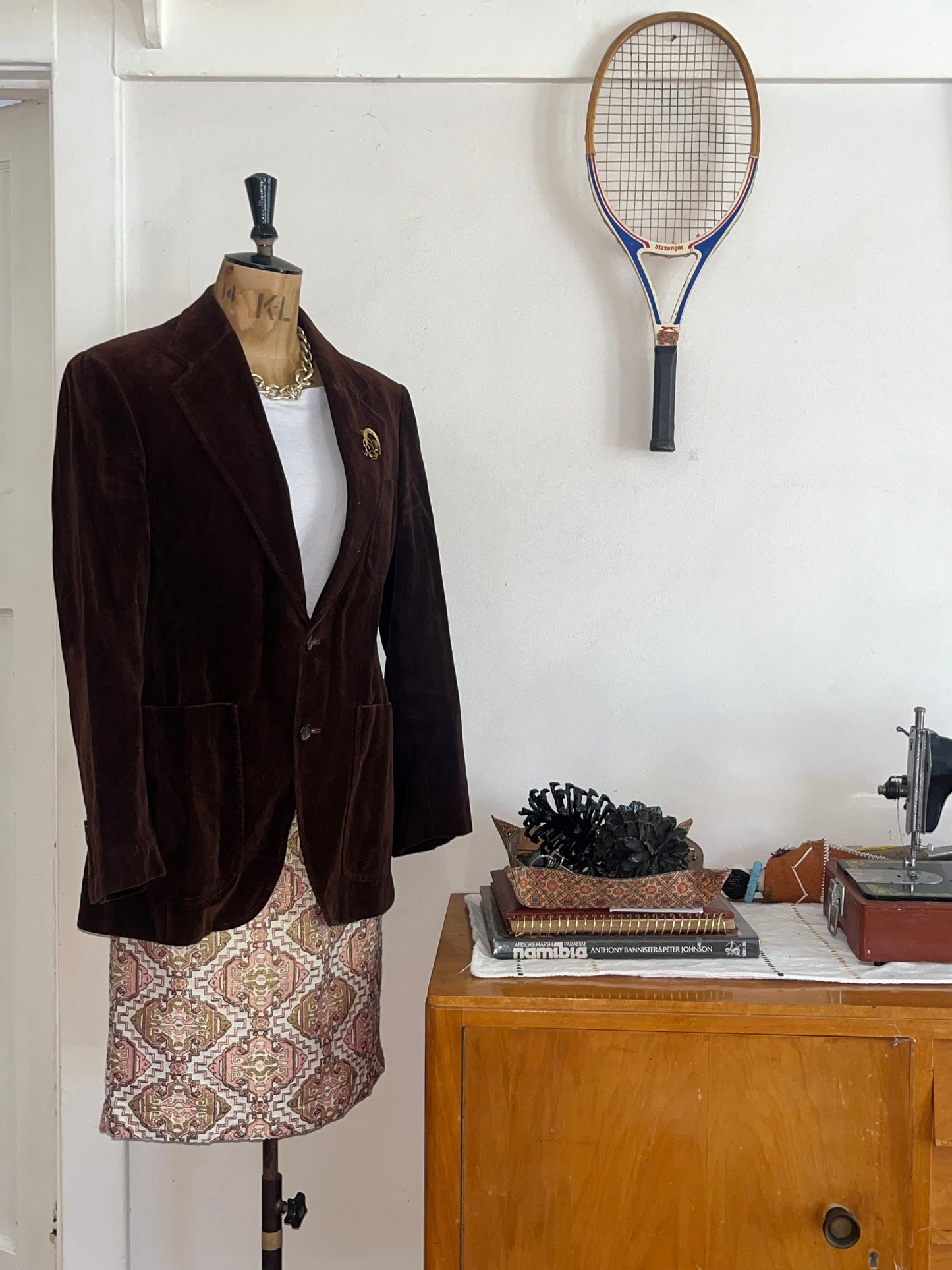 Brown Velvet Vintage Blazer