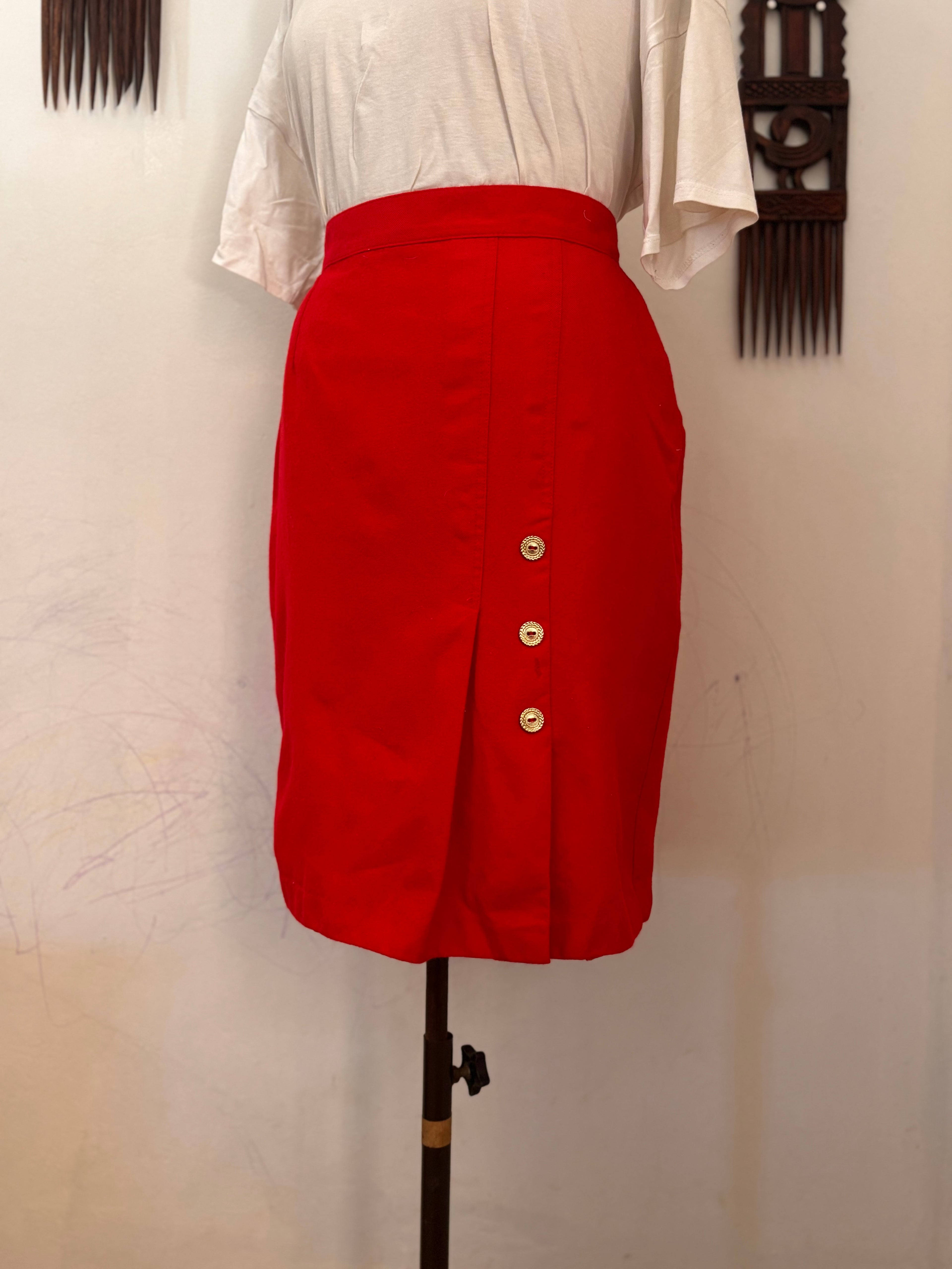 Giorgio Wool Vintage Pencil Skirt