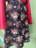 Vintage A-Line Floral Skirt