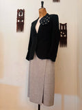 Black Pure Wool Vintage Blazer