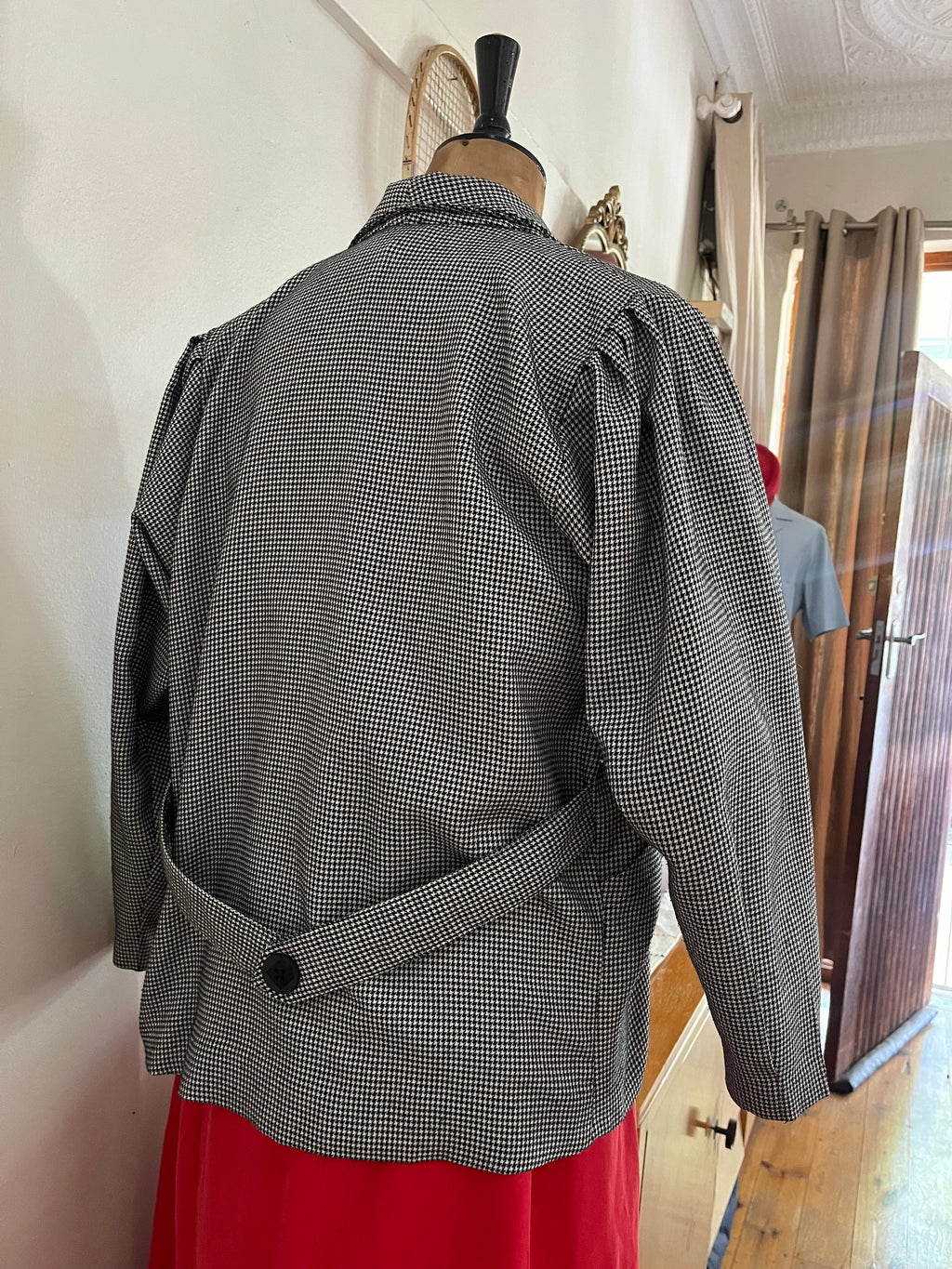 80s Houndstooth Vintage Blazer