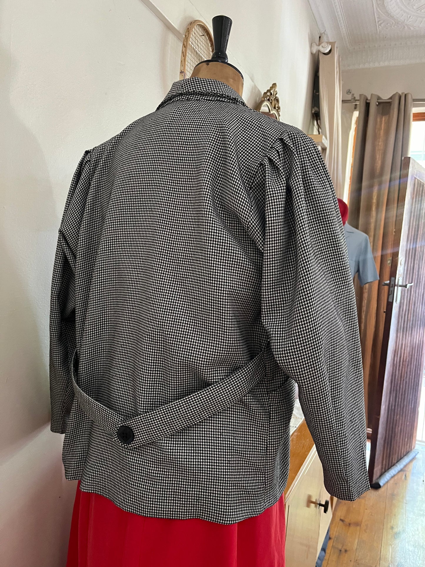 80s Houndstooth Vintage Blazer