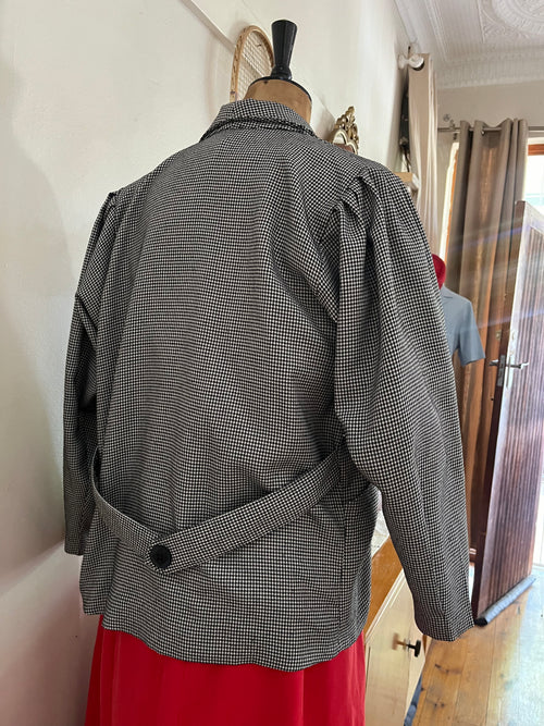 80s Houndstooth Vintage Blazer