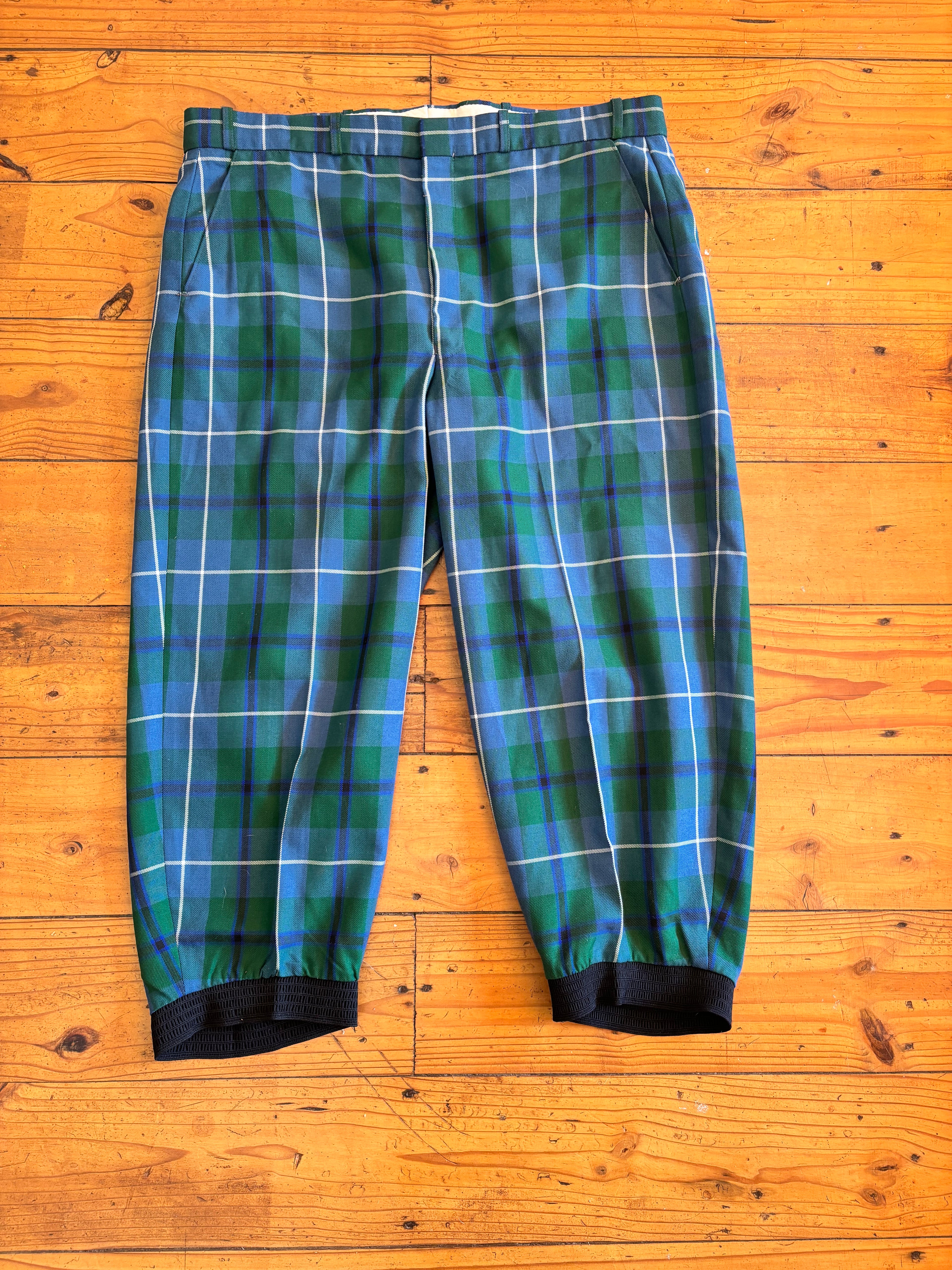 Vintage Plaid Balloon Pants