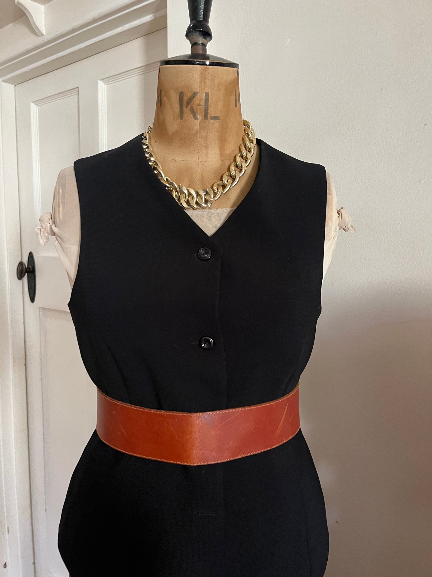 Vintage Black Waistcoat