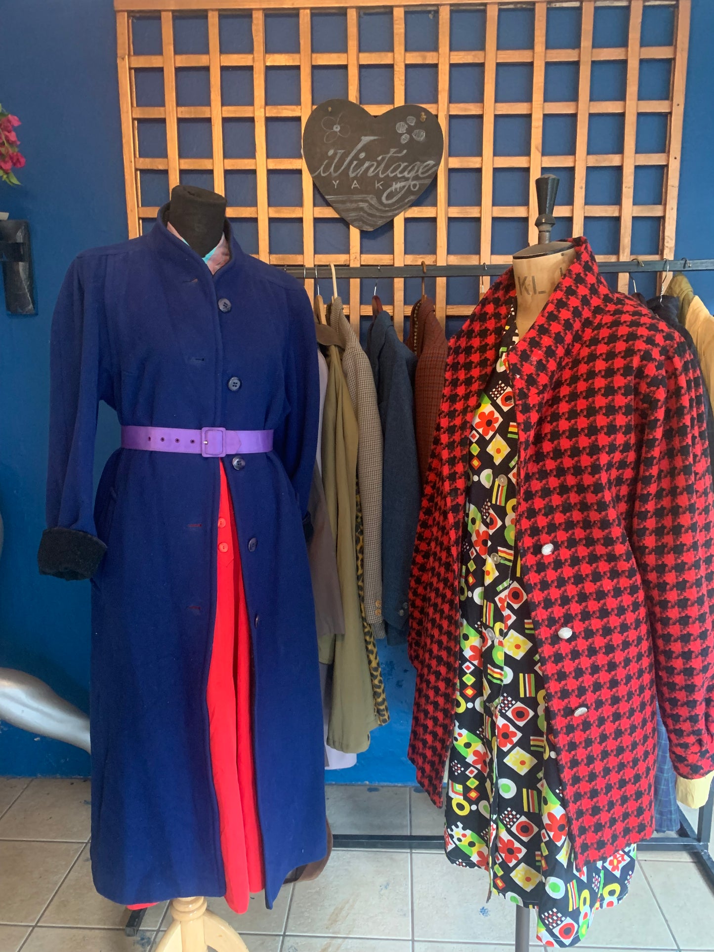 Vintage Houndstooth Vintage Coat