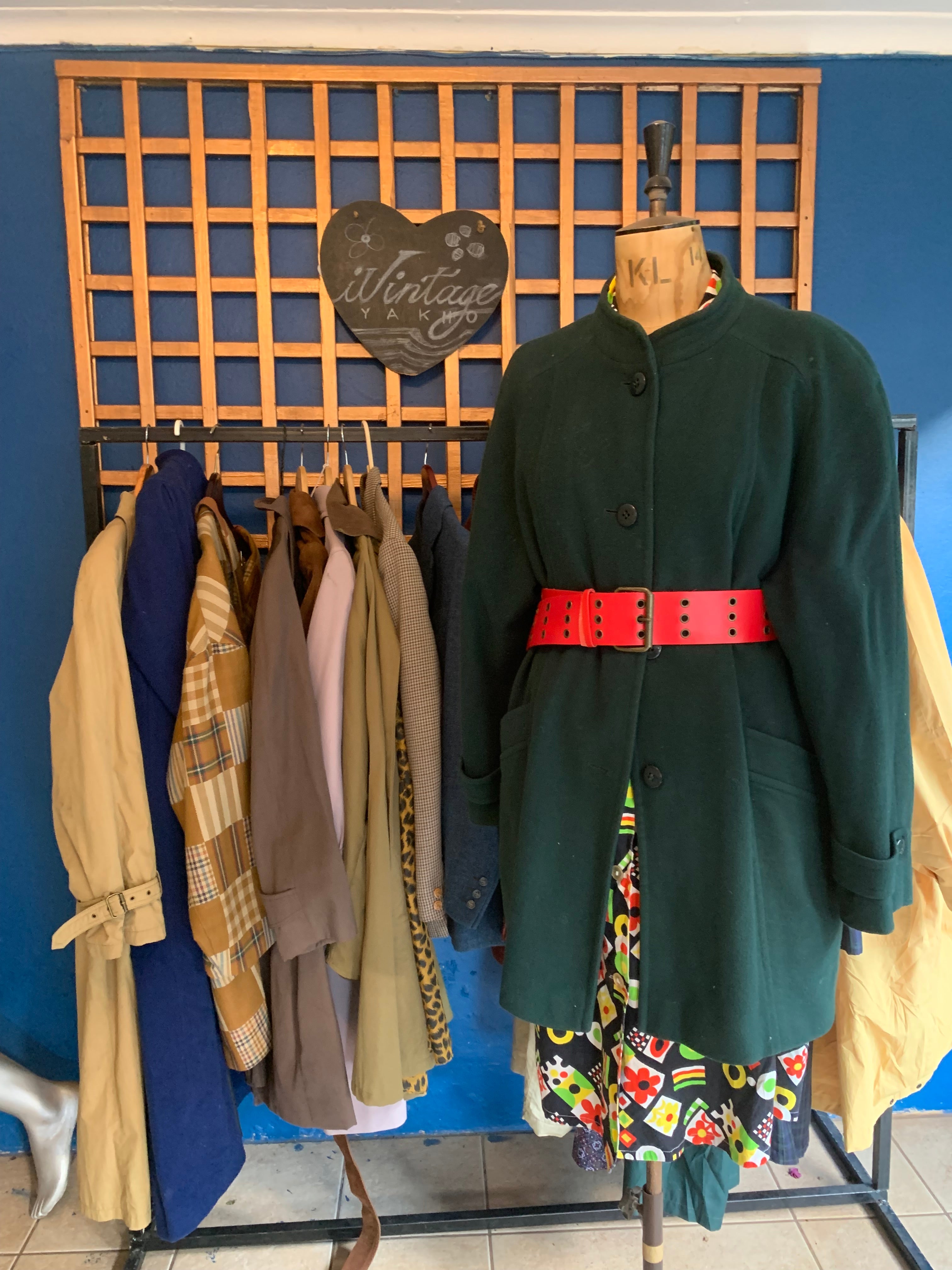 Green Vintage Winter Coat
