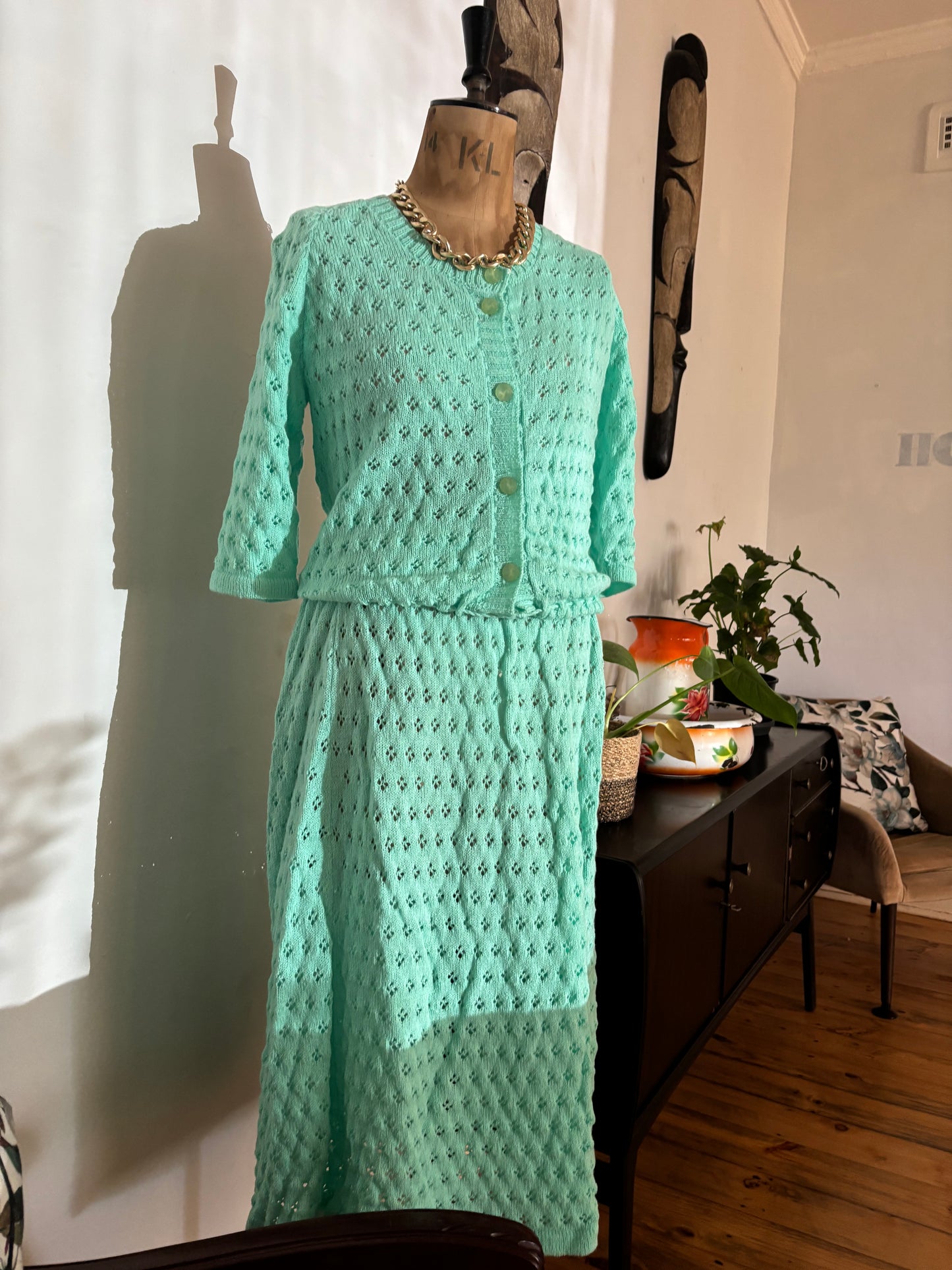 Hand Knitted Vintage Set