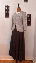 Grey Tweed Crop Jacket