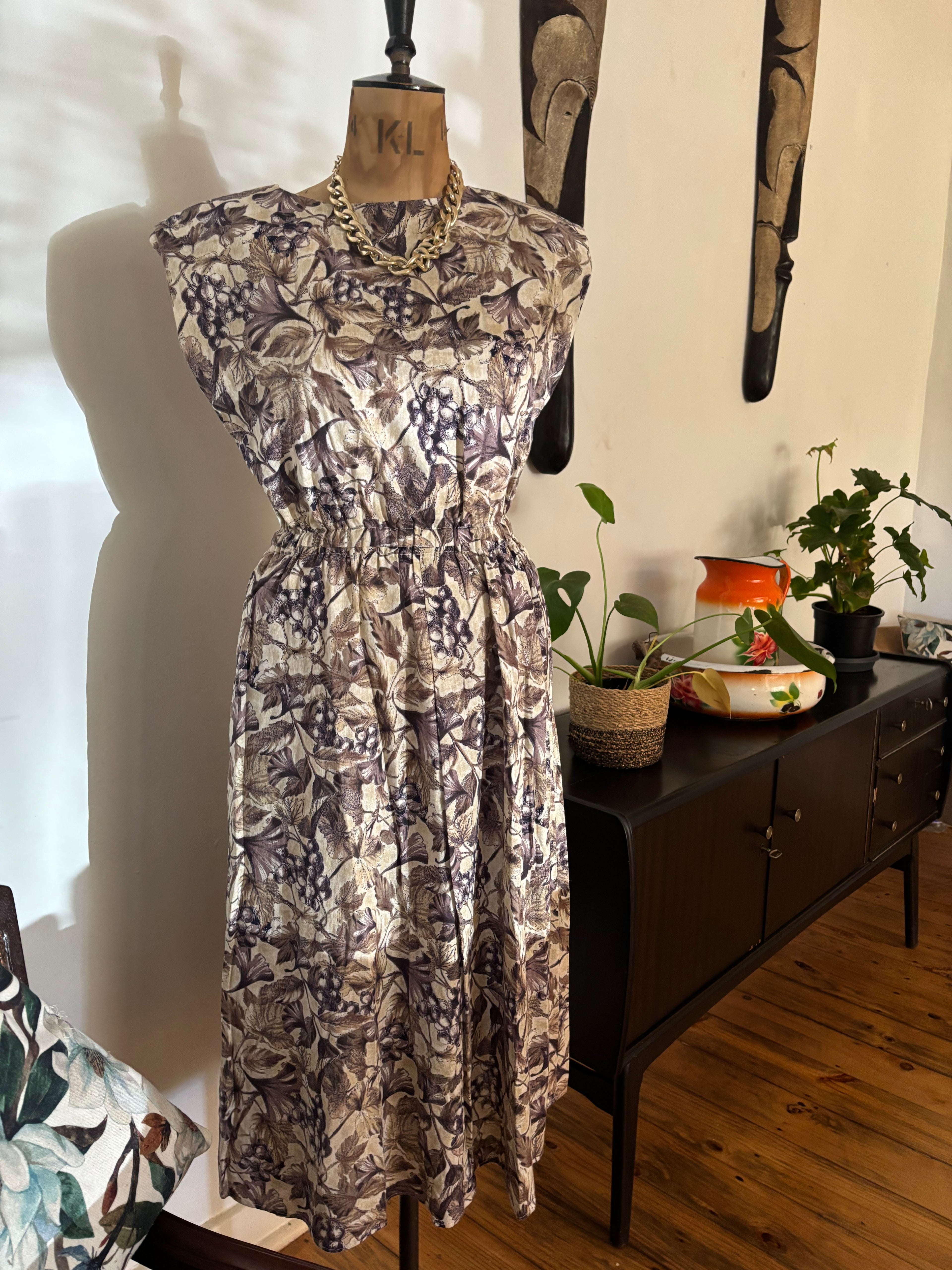 Vintage Linen Autumn Dress