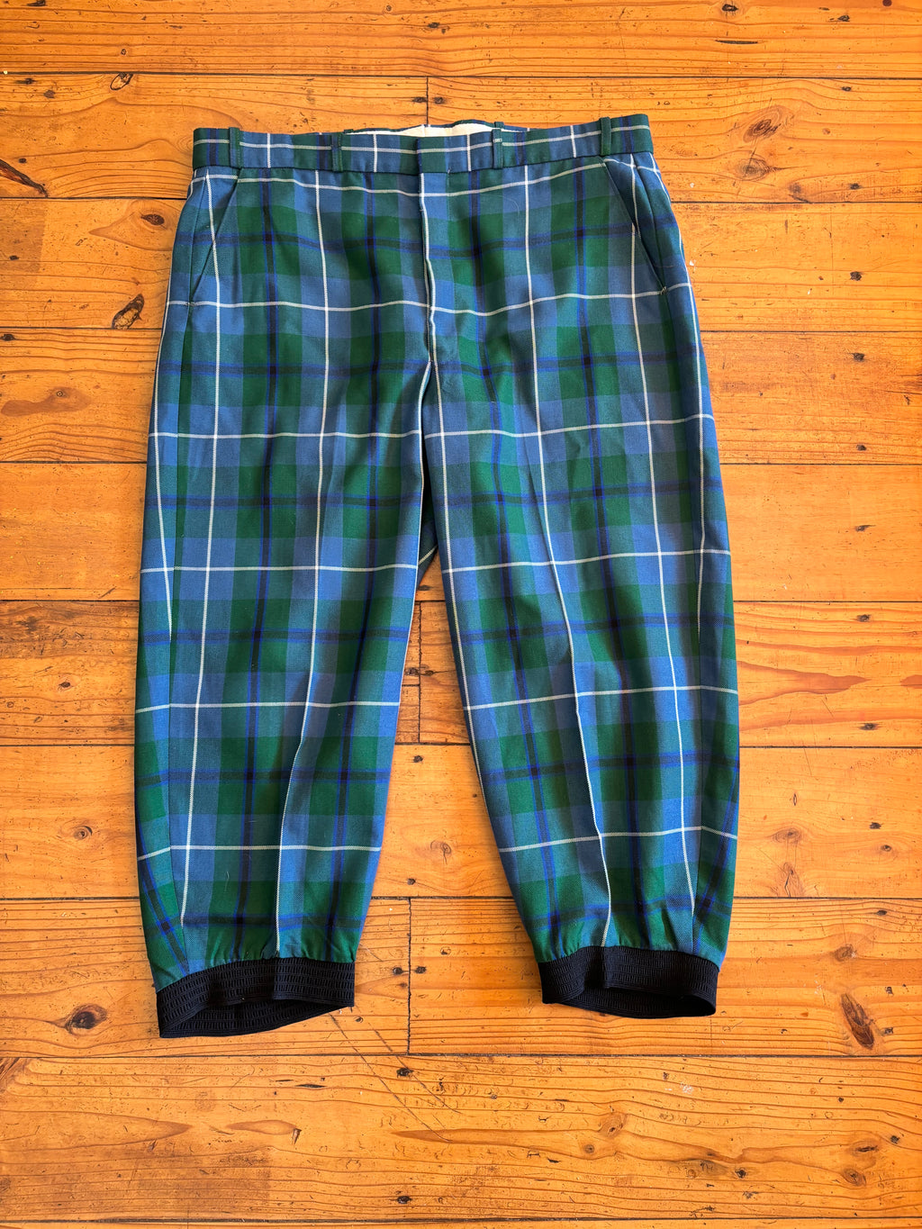 Vintage Plaid Balloon Pants