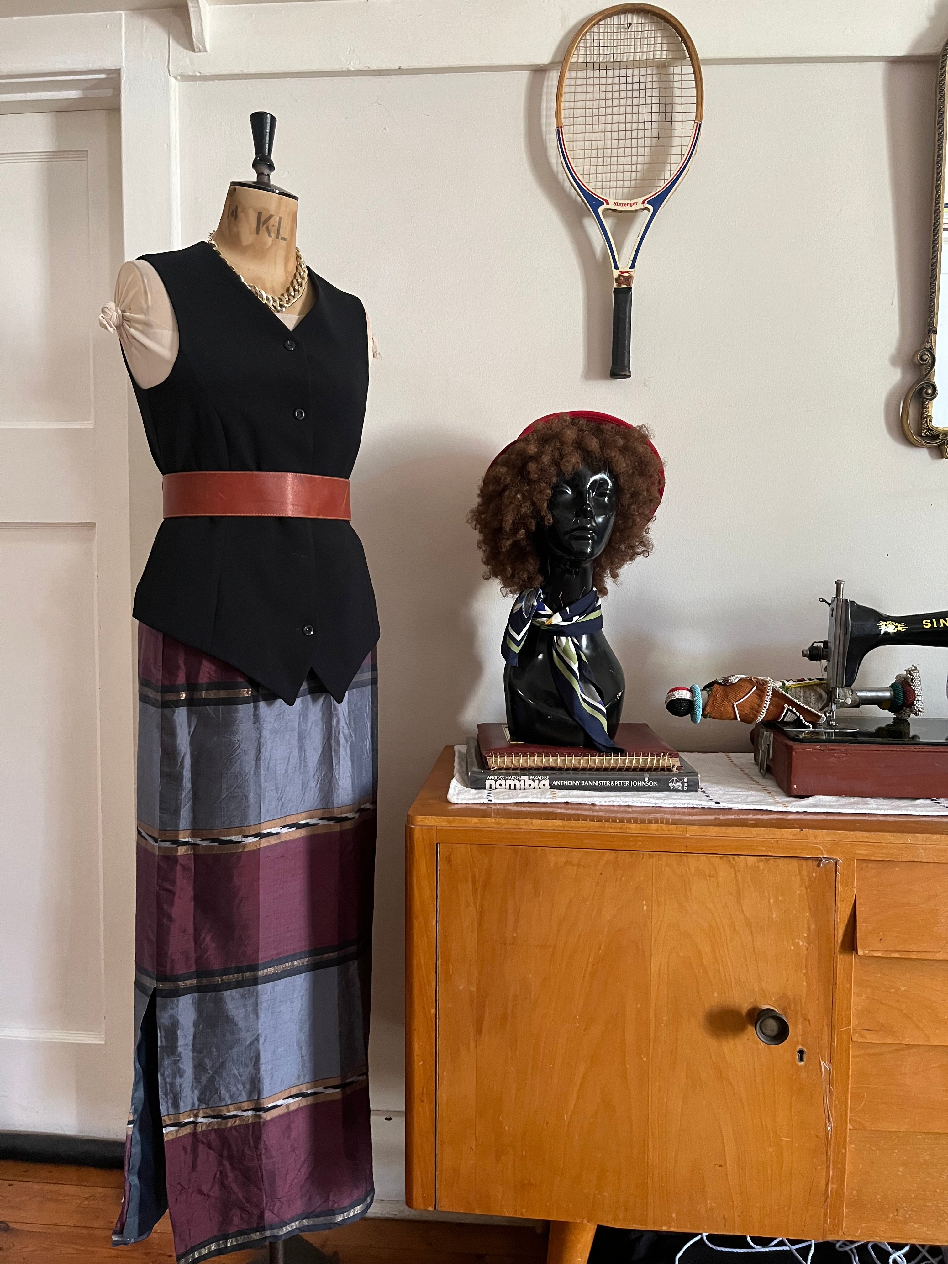 Vintage Black Waistcoat
