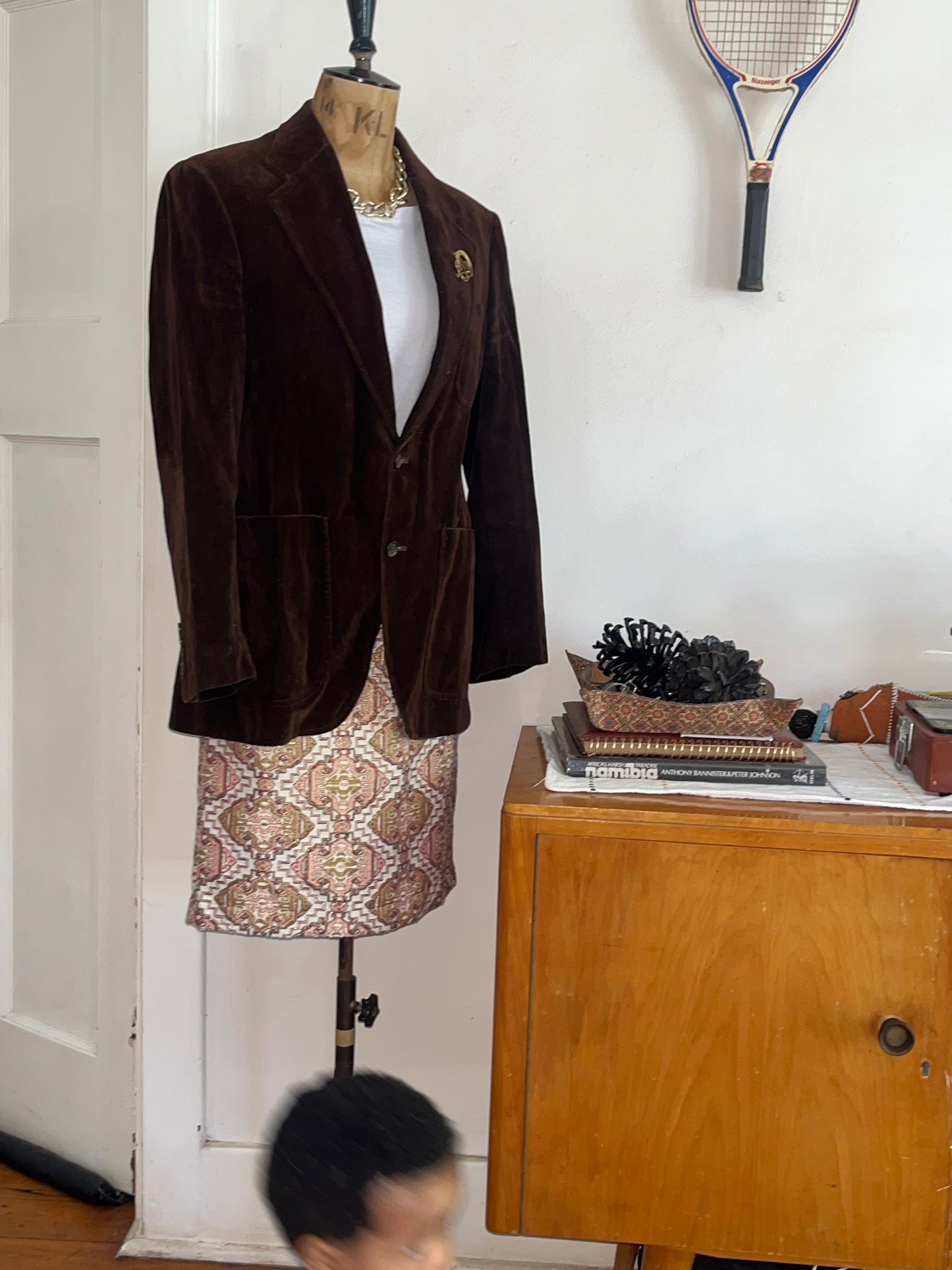 Brown Velvet Vintage Blazer