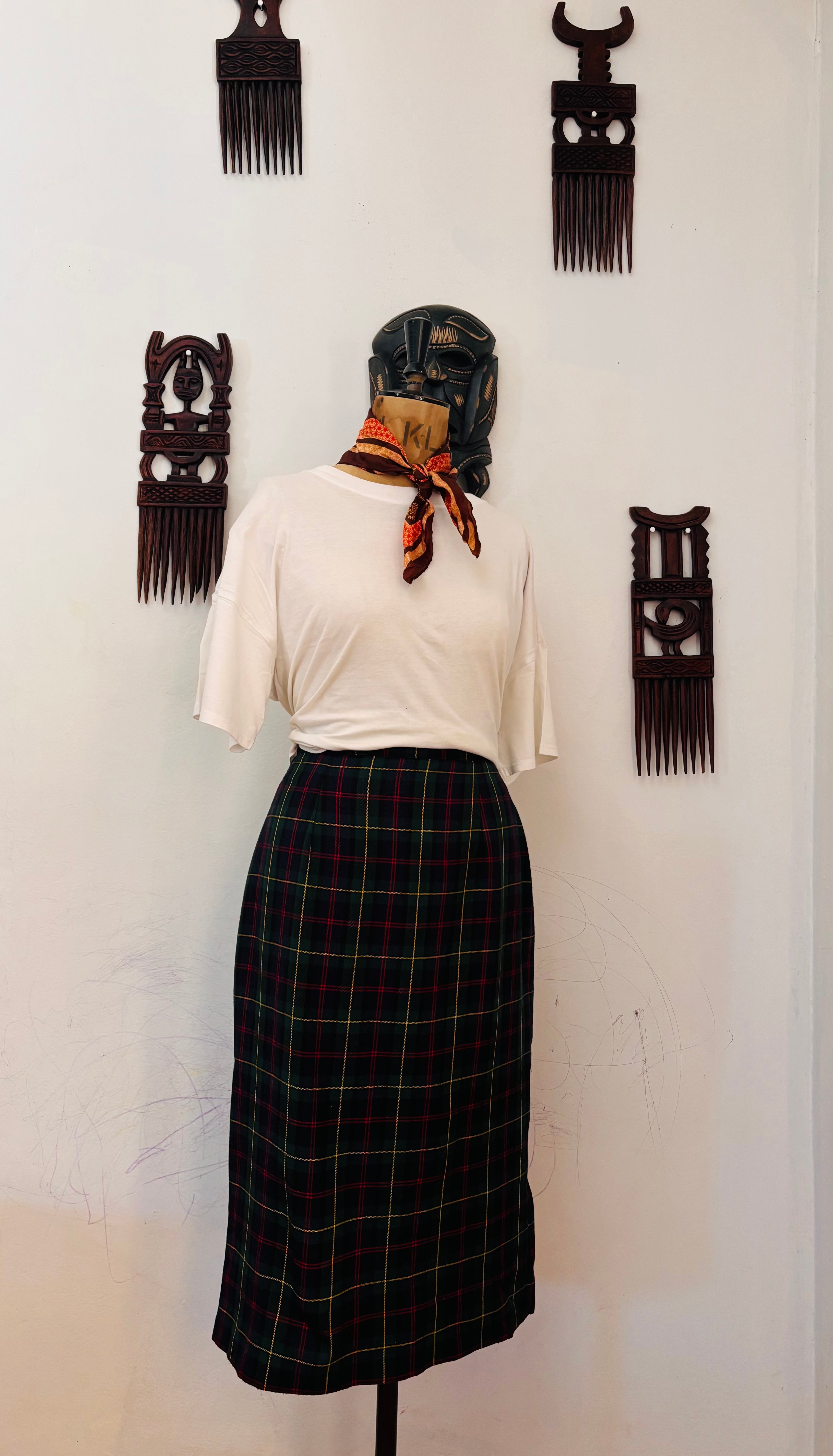 Scotch High Waist Pencil Skirt