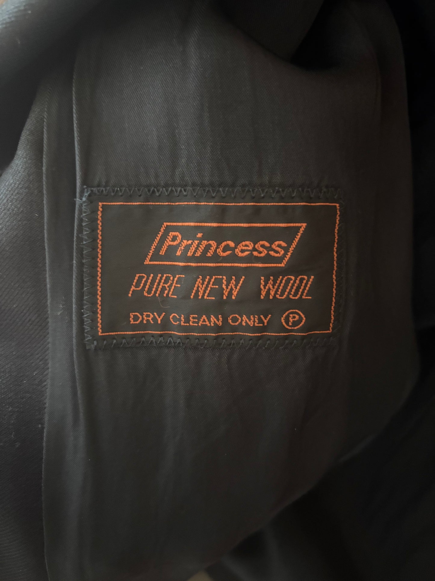 Black Pure Wool Vintage Blazer