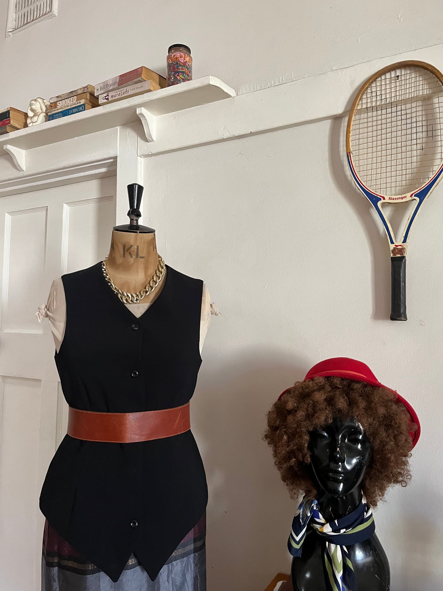 Vintage Black Waistcoat