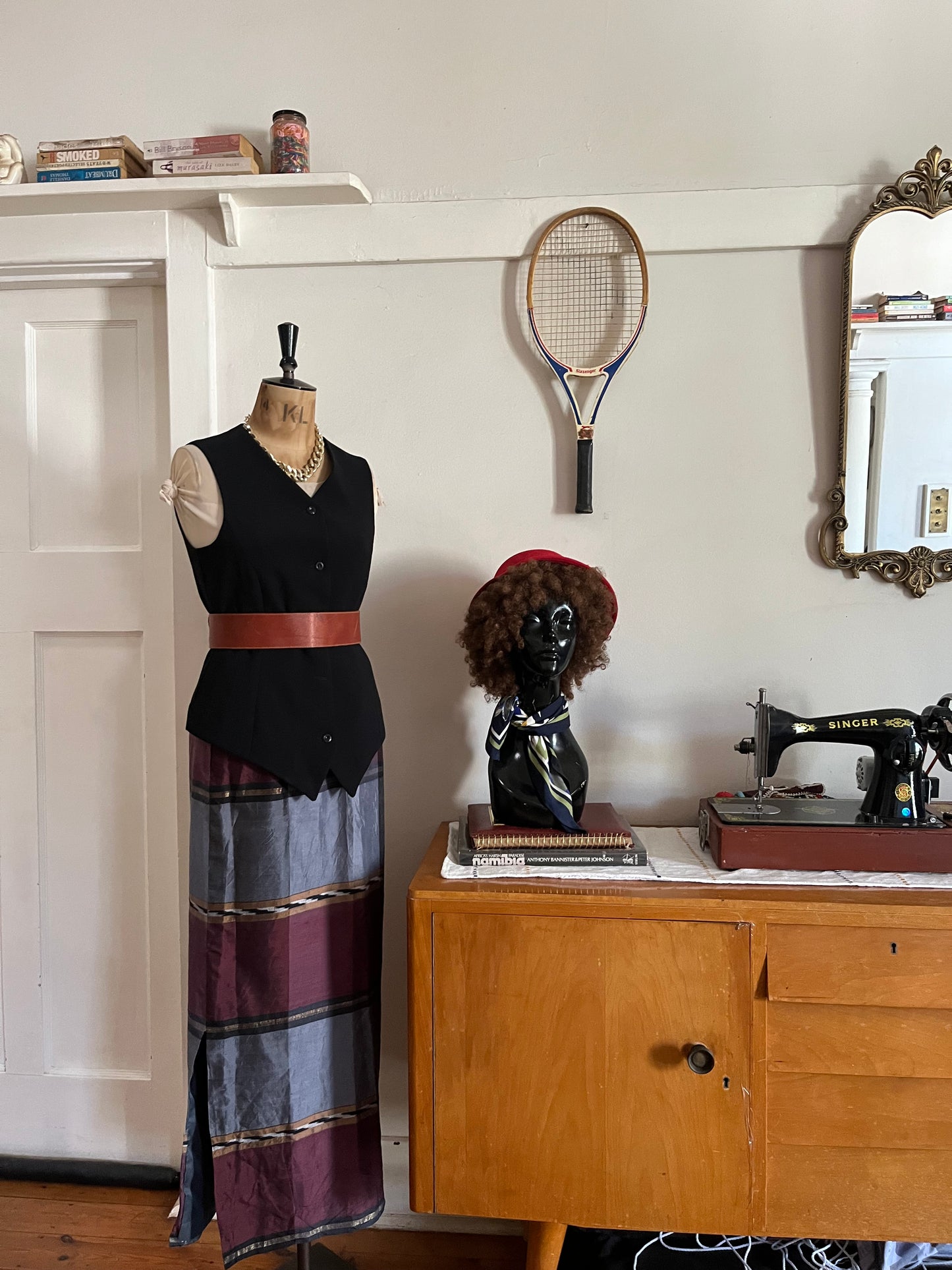 Vintage Black Waistcoat