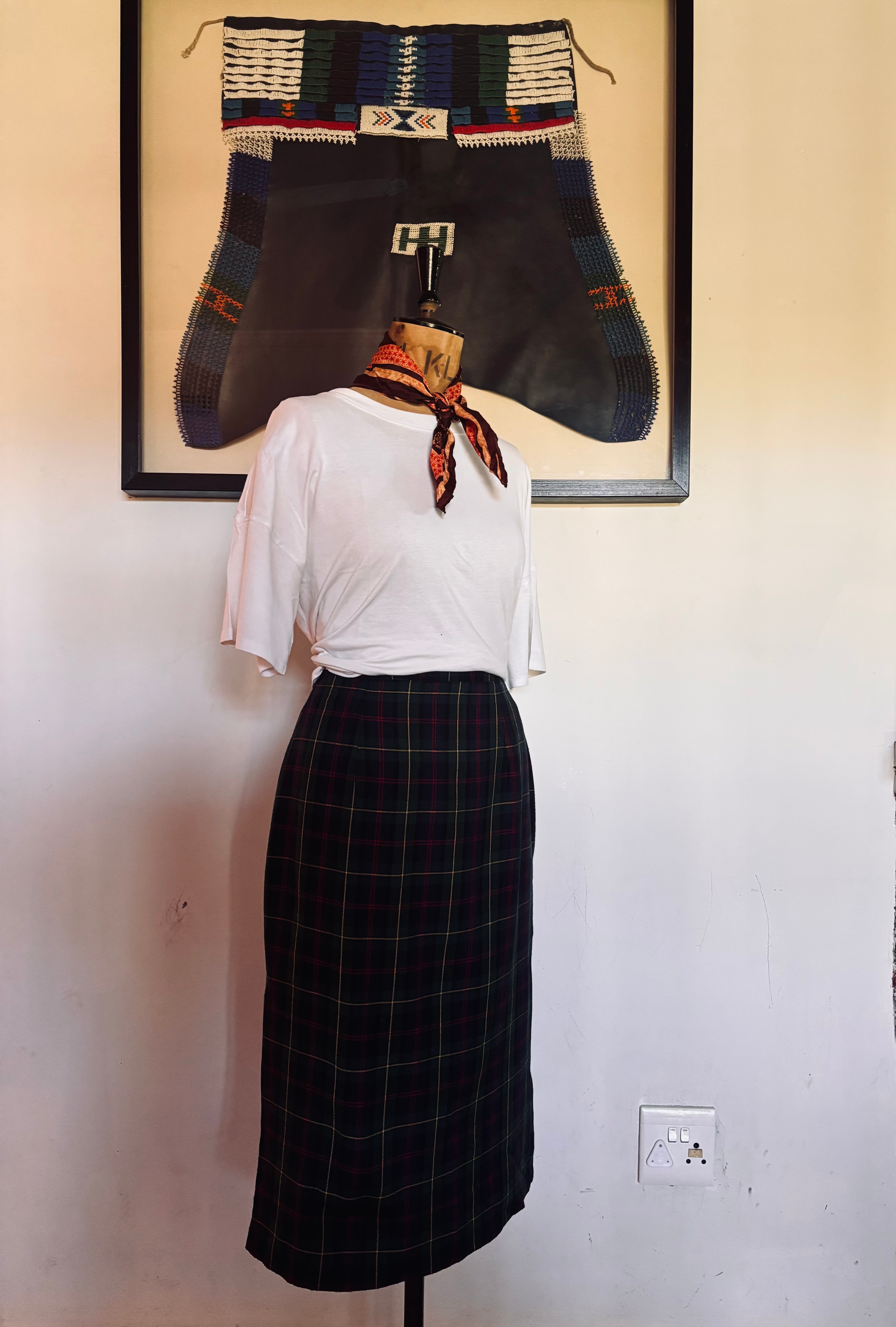 Scotch High Waist Pencil Skirt