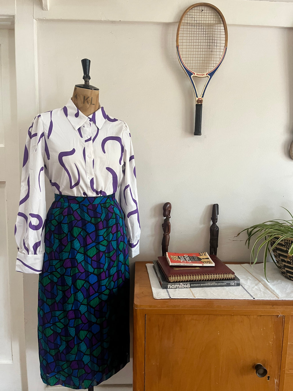 Kaleidoscope Print Skirt