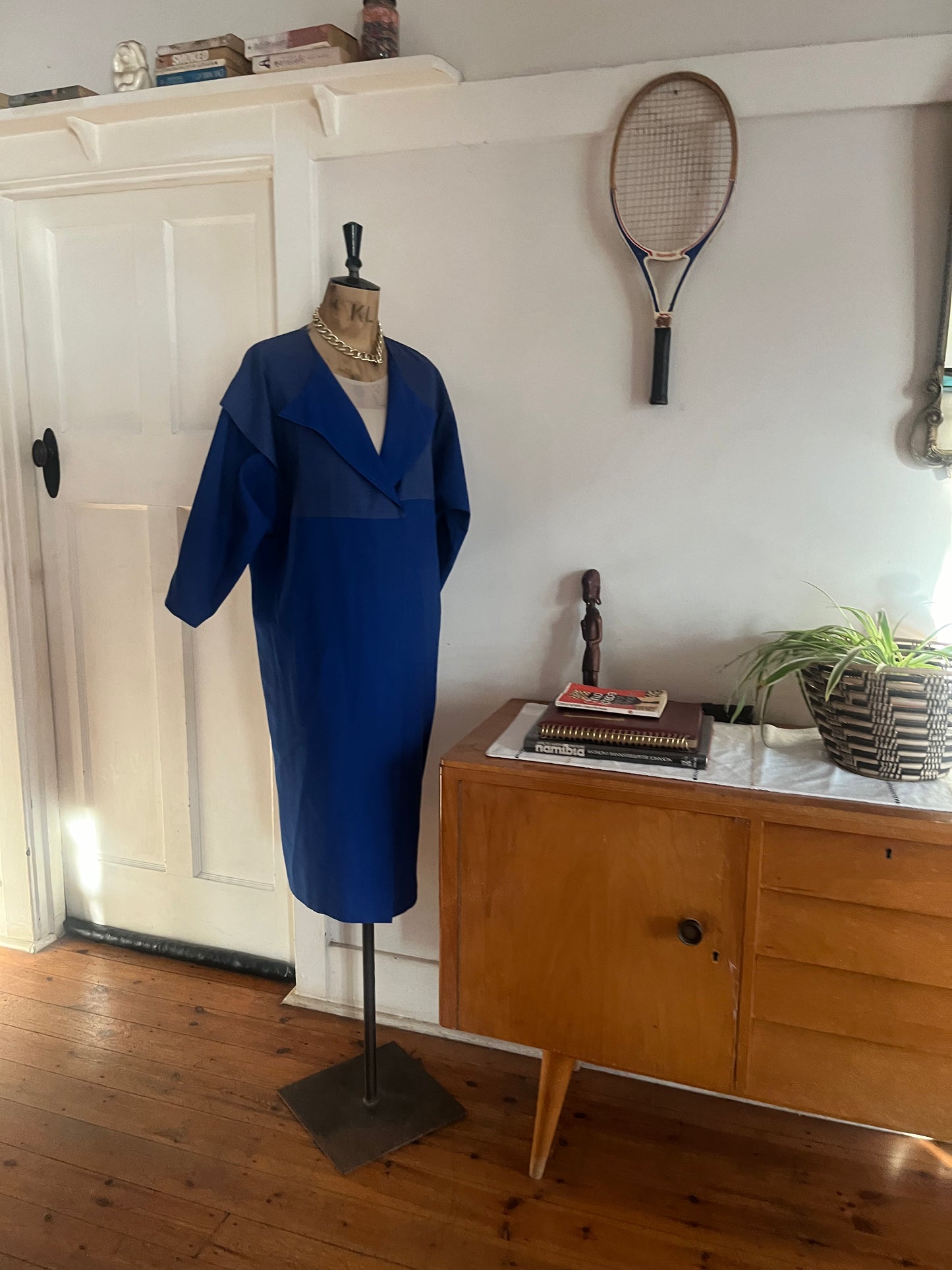 Blue 90s Collar Dress