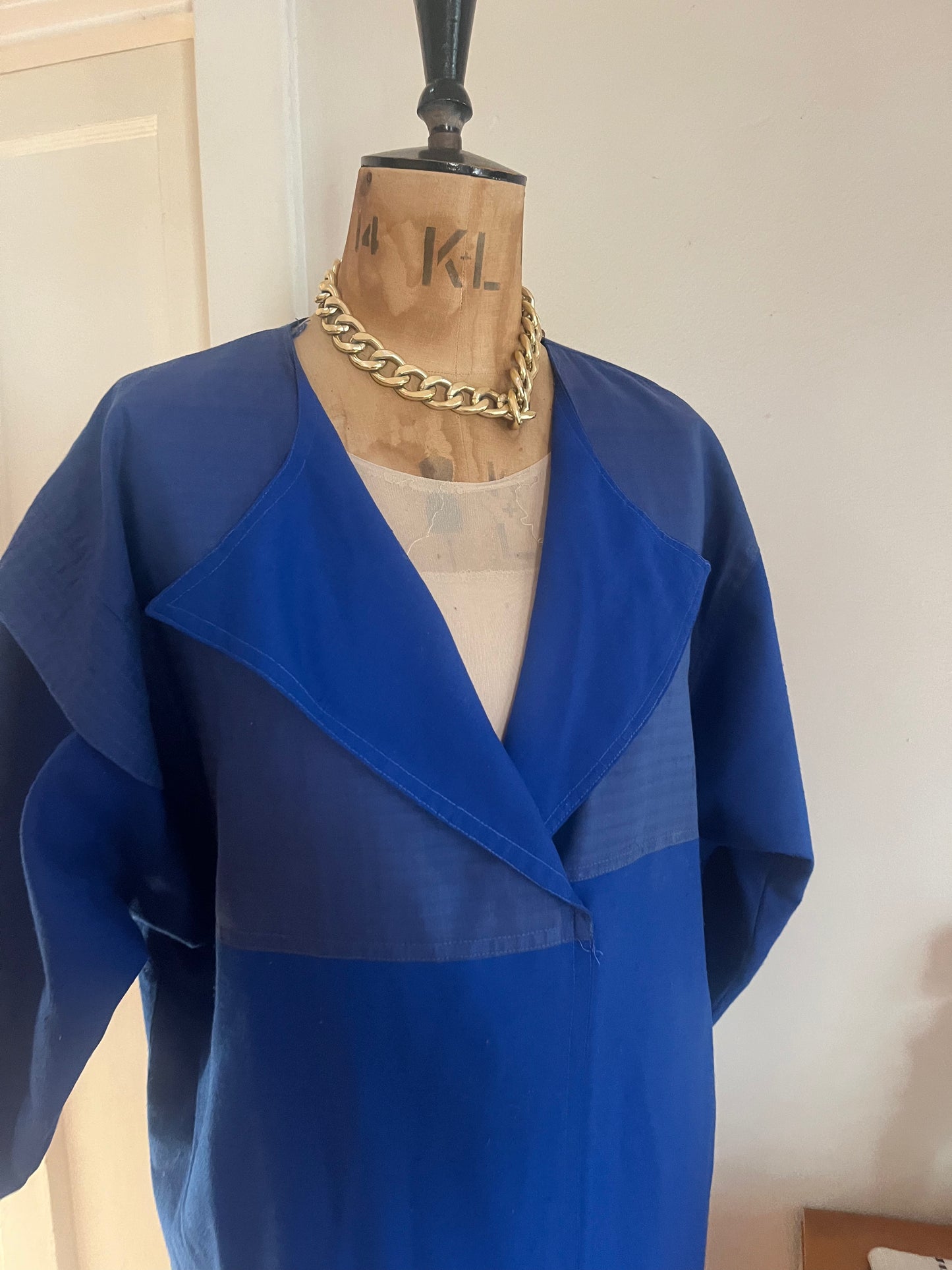 Blue 90s Collar Dress