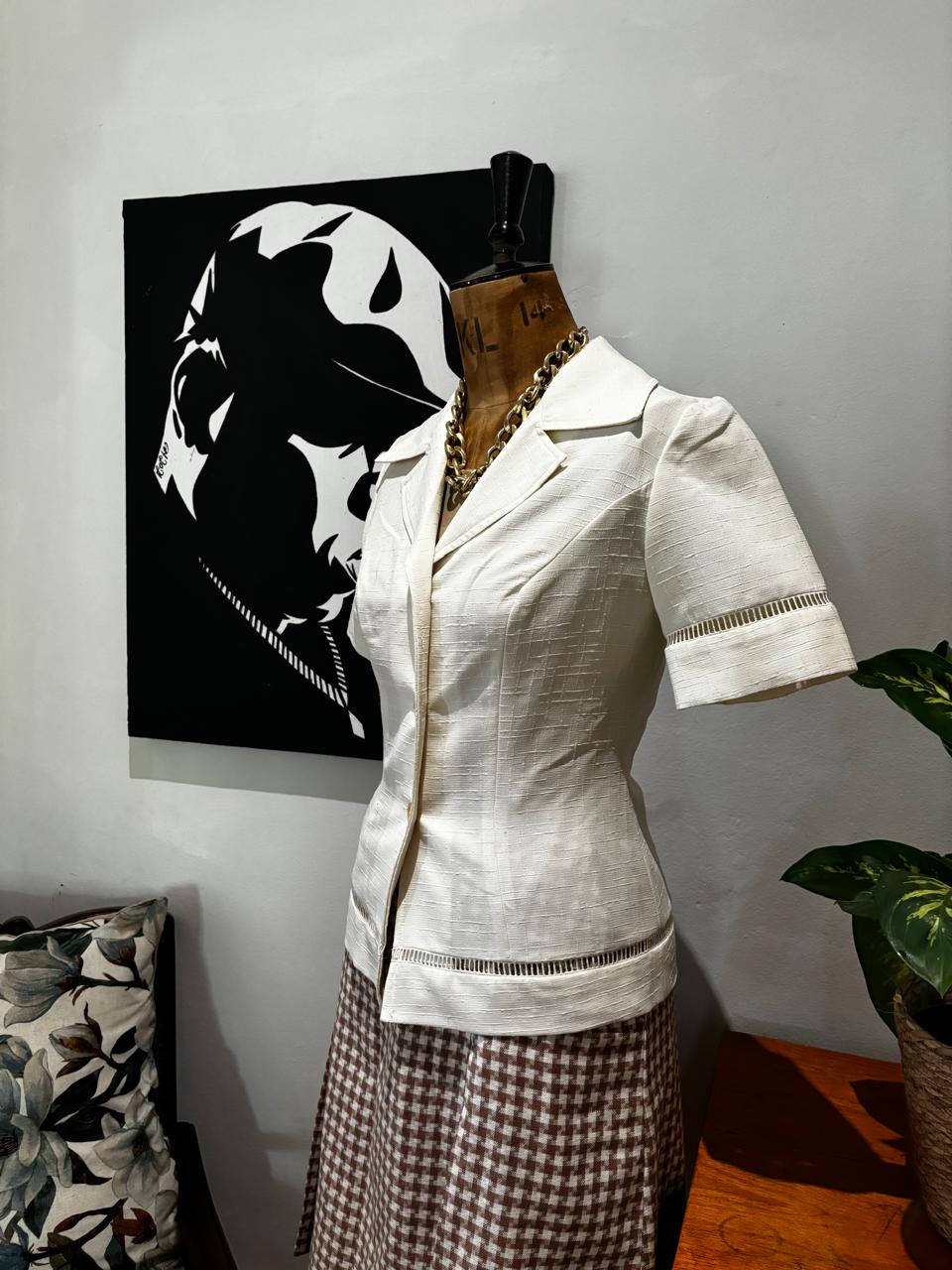 Vintage Safari Linen Jacket