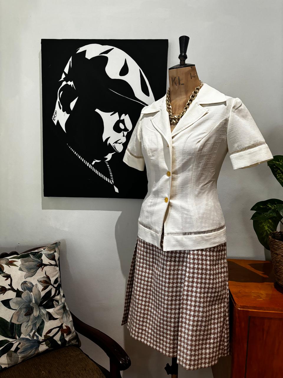 Vintage Safari Linen Jacket