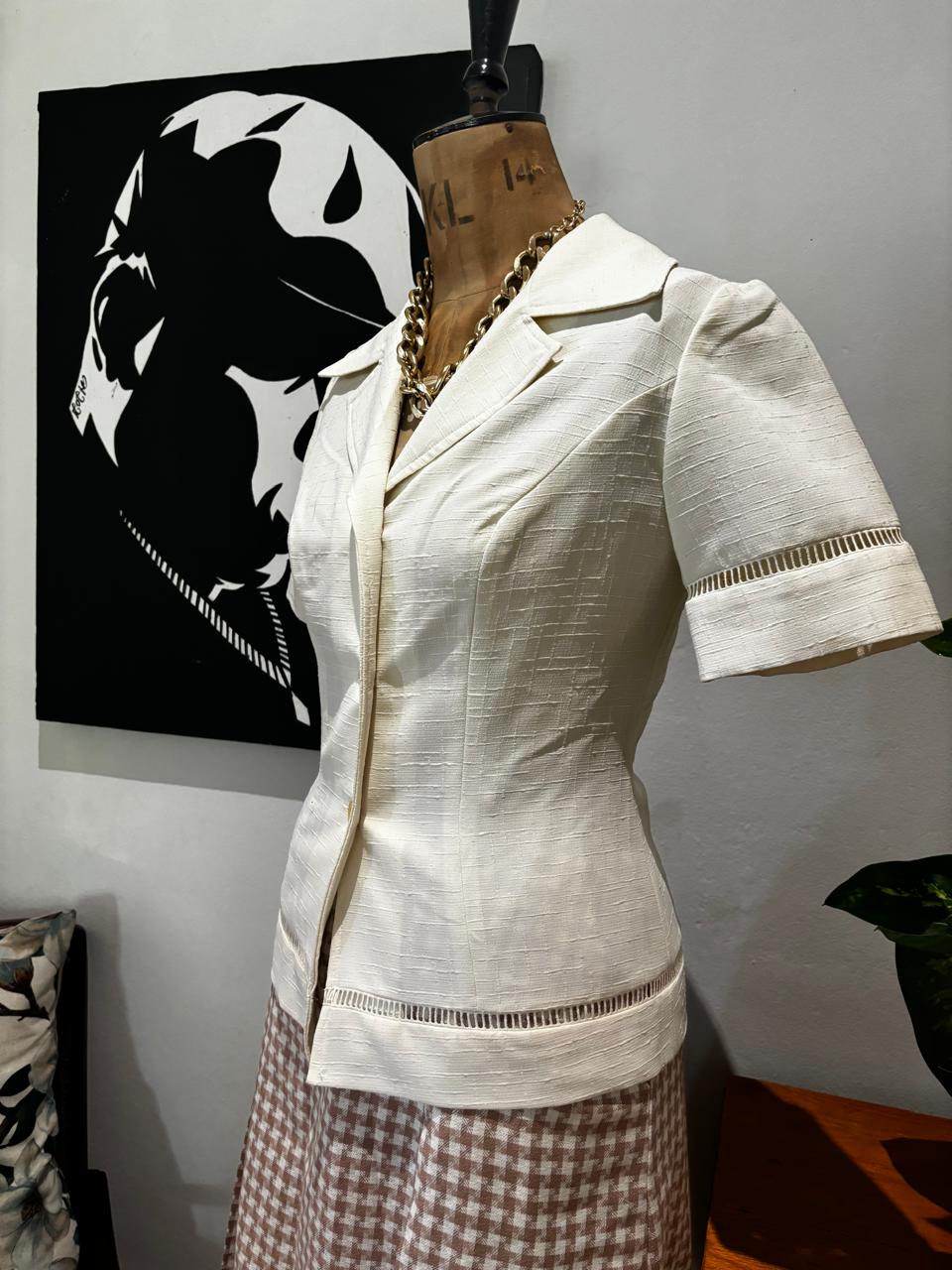Vintage Safari Linen Jacket