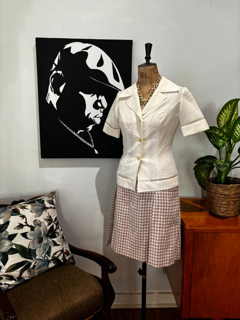 Vintage Safari Linen Jacket